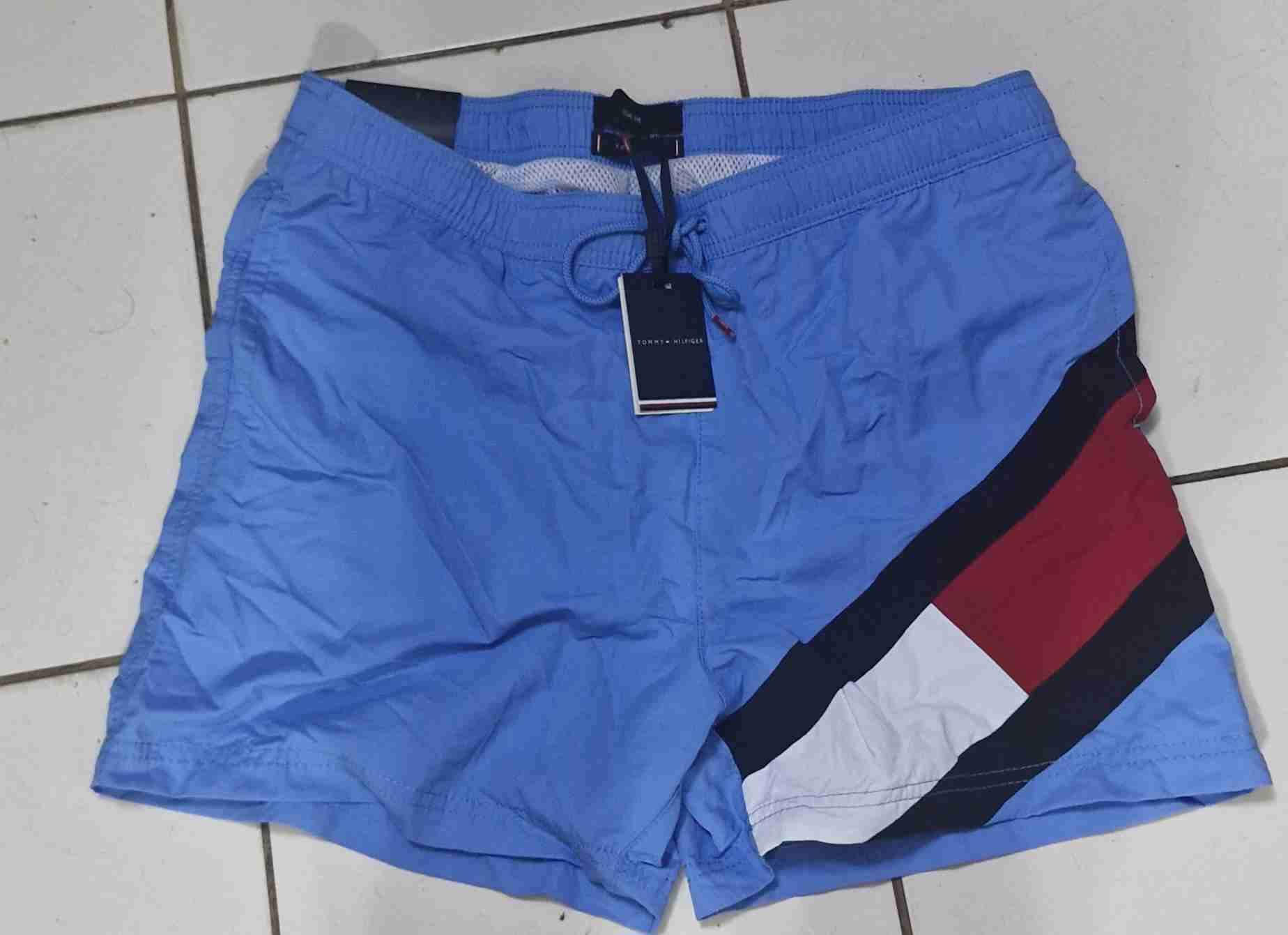 Short de baño azul y rojo - miniatura 3