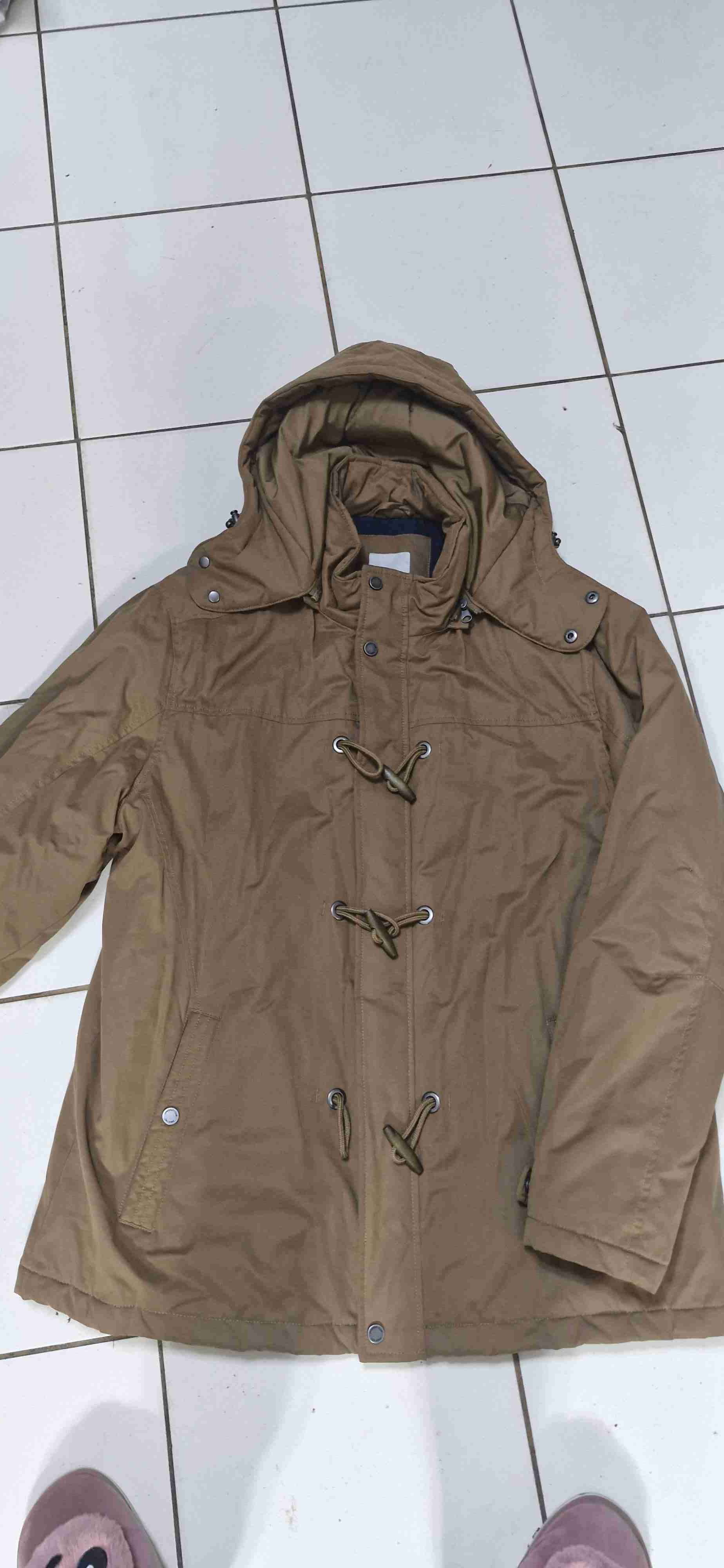 Parka marrón con capucha - miniatura 1