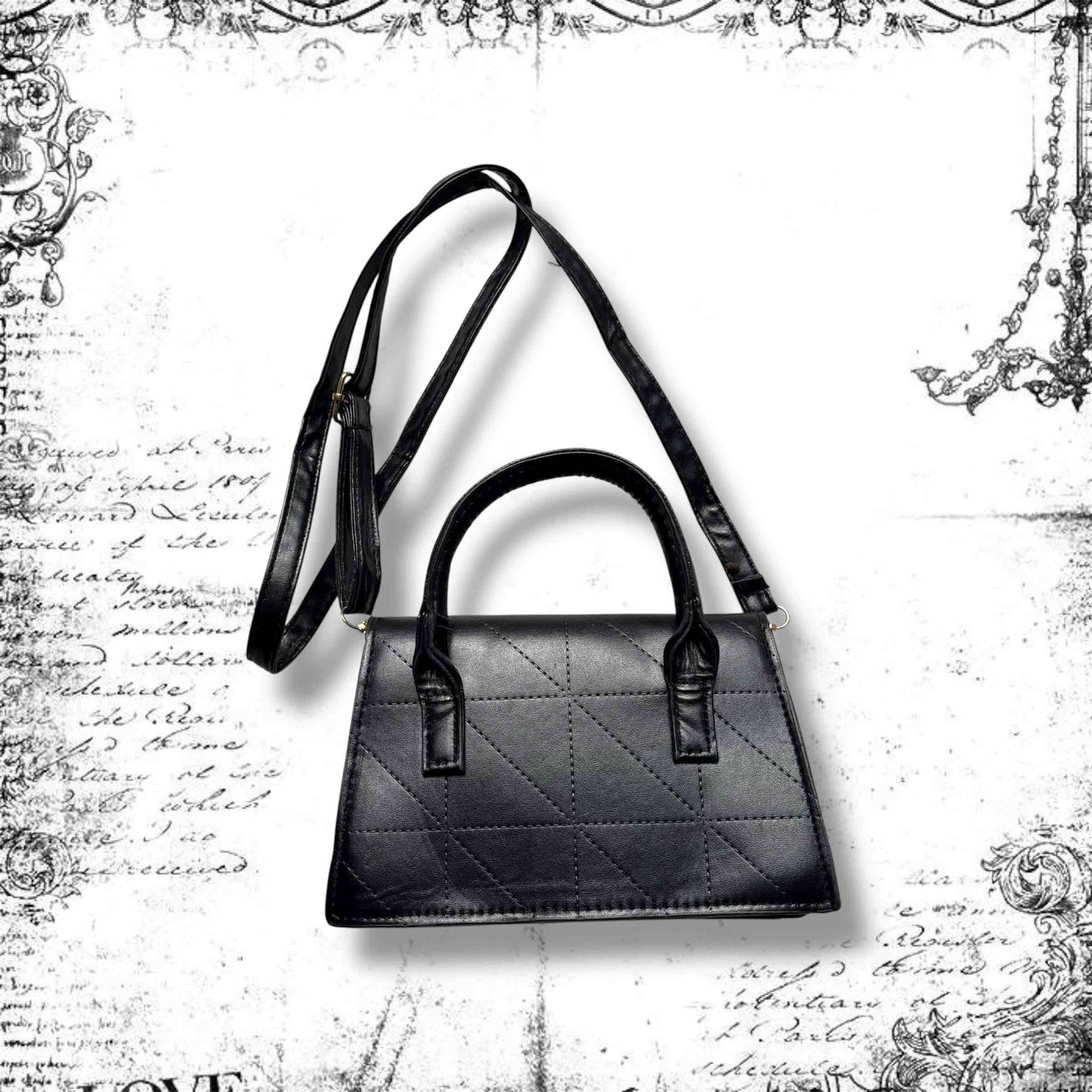 Cartera negra de cuero - miniatura 2