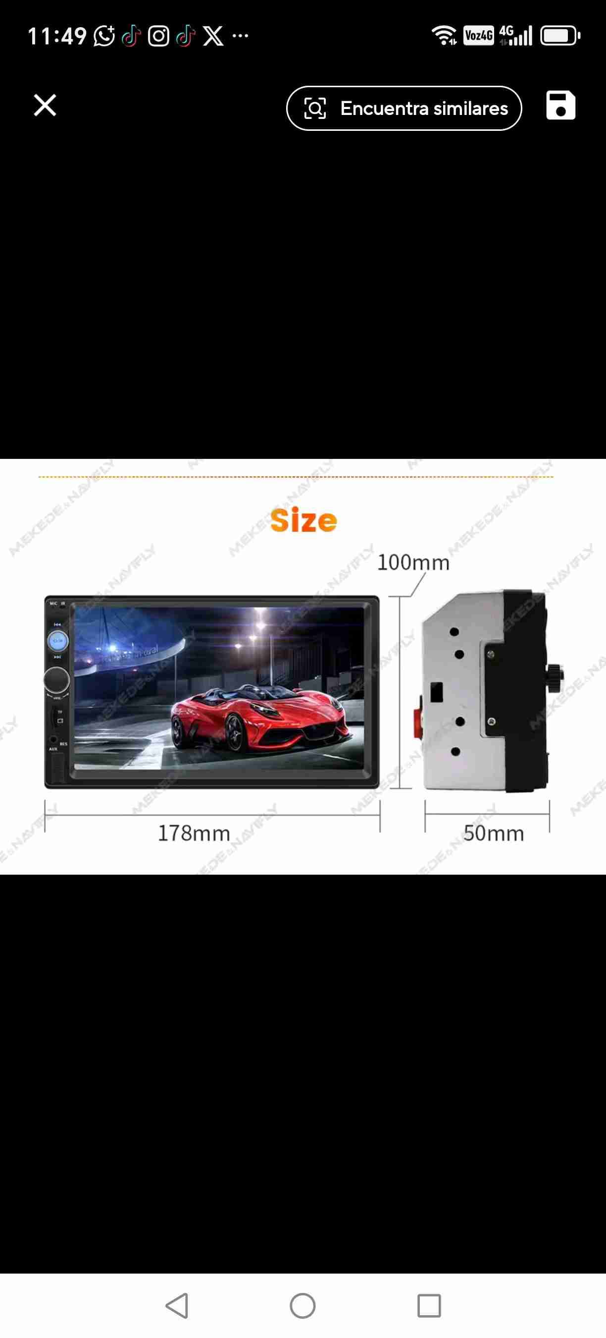 Pantalla táctil para auto 7 pulgadas - miniatura 1