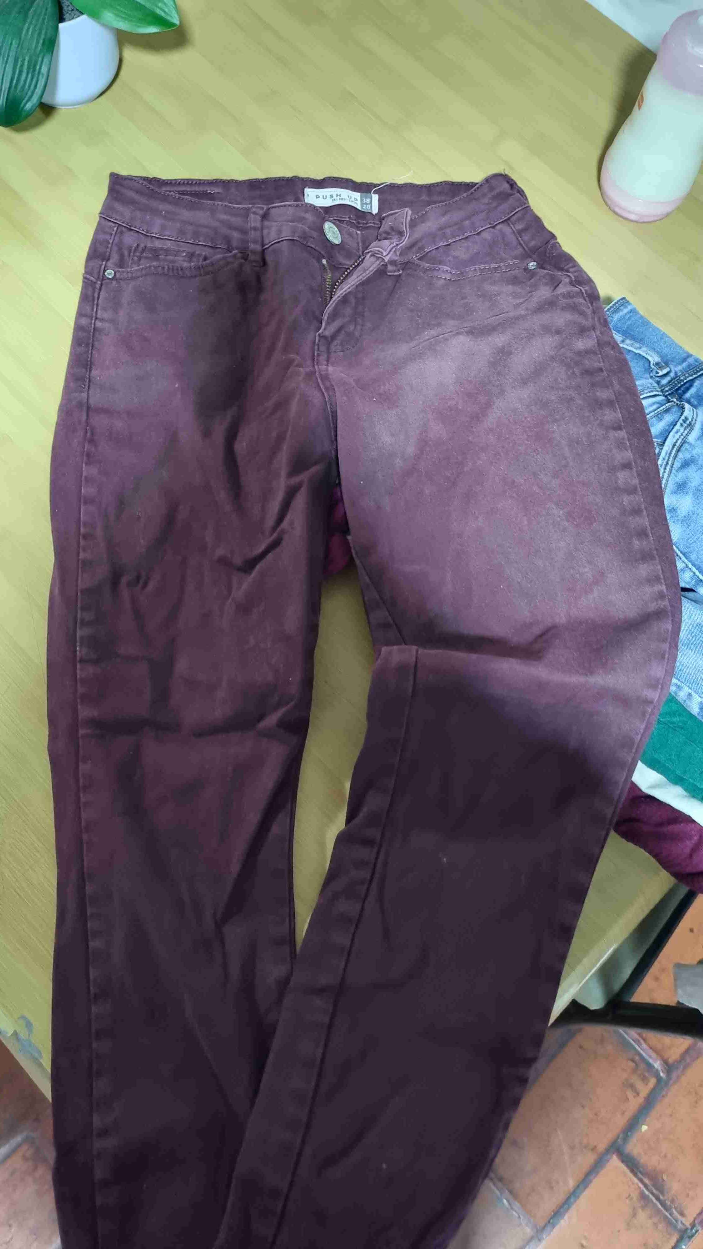 Jeans burdeos push up Barbado - miniatura 2