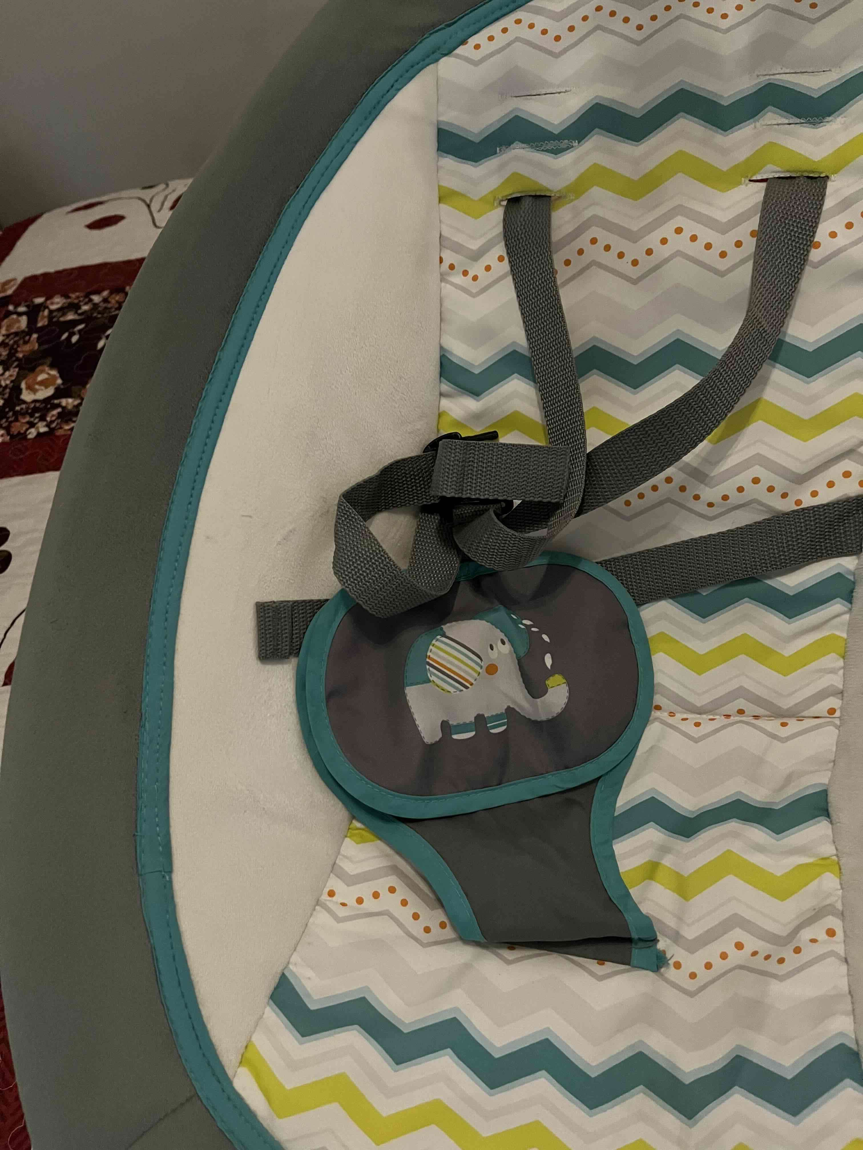 Silla mecedora para bebé gris - miniatura 3