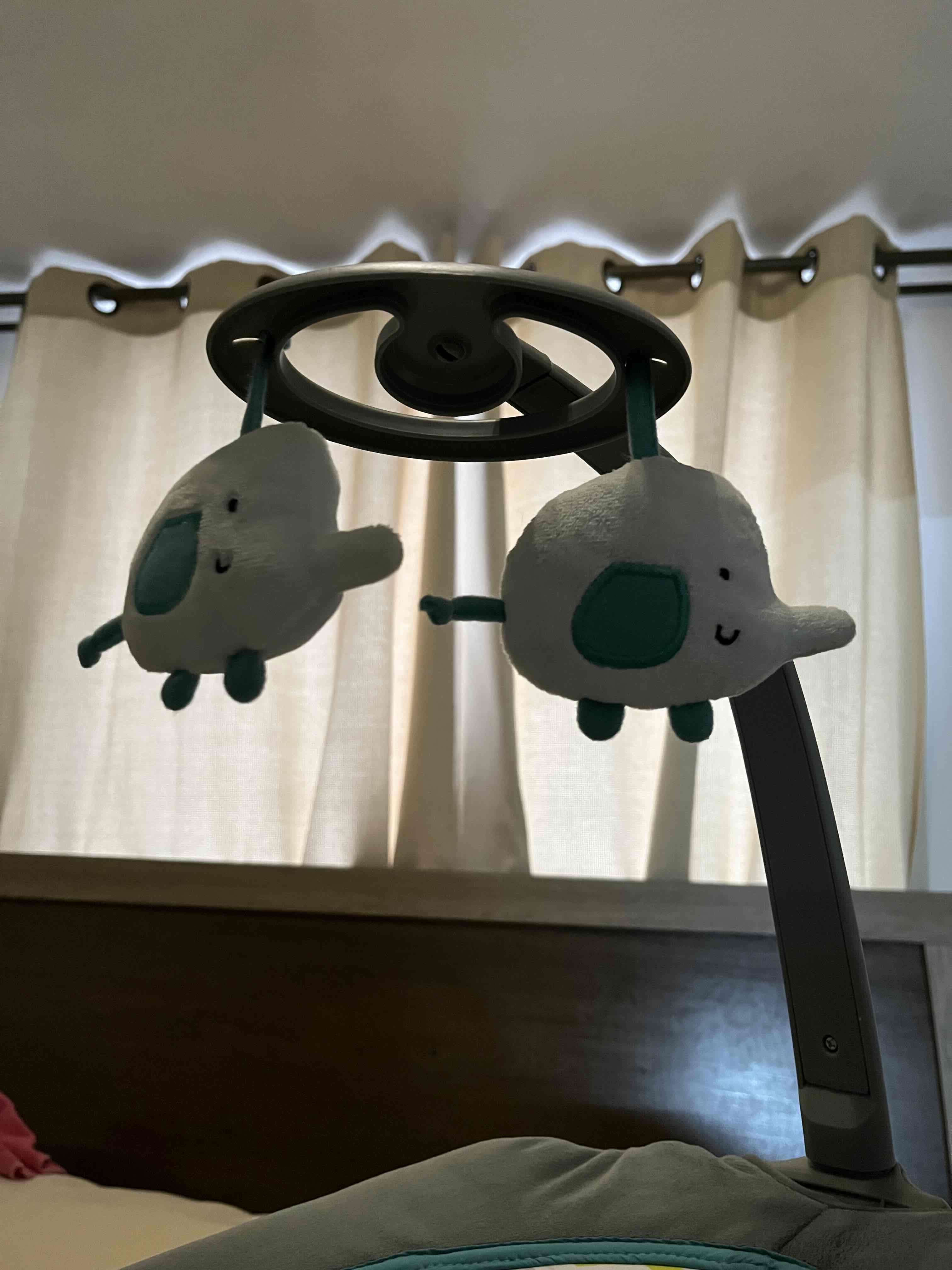 Silla mecedora para bebé gris - miniatura 6