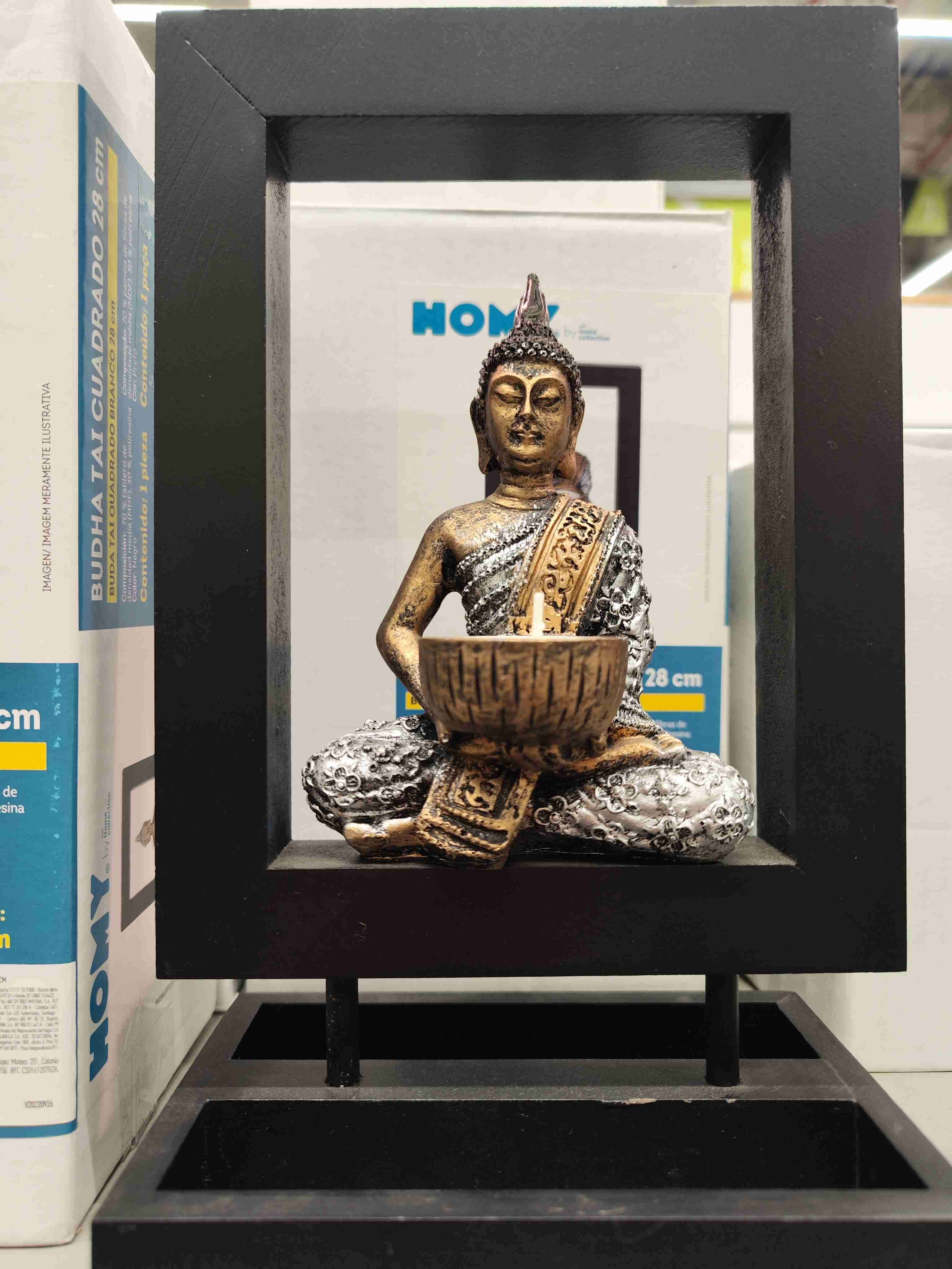 Buda porta vela 28 cm - miniatura 5