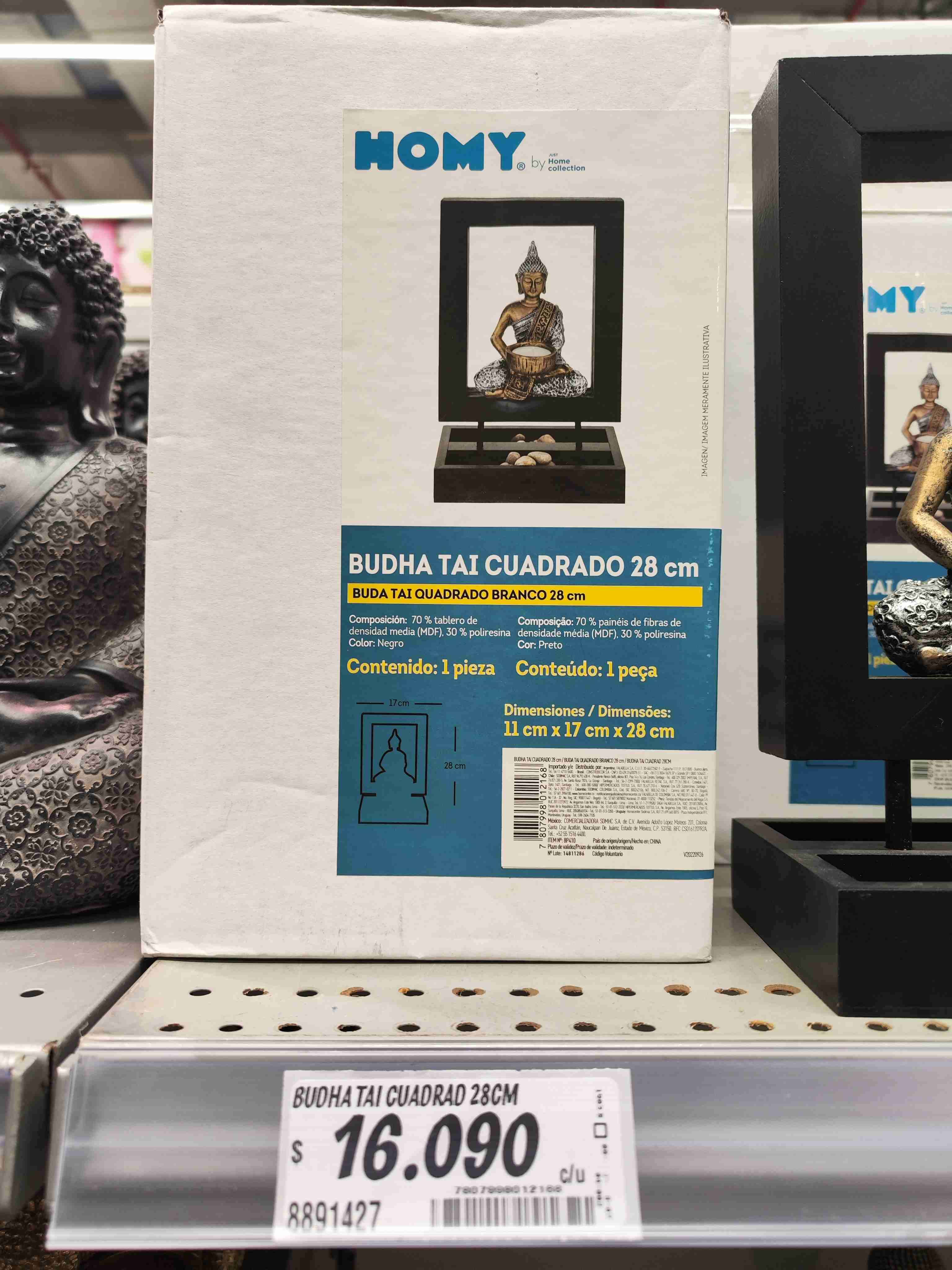 Buda porta vela 28 cm - miniatura 6