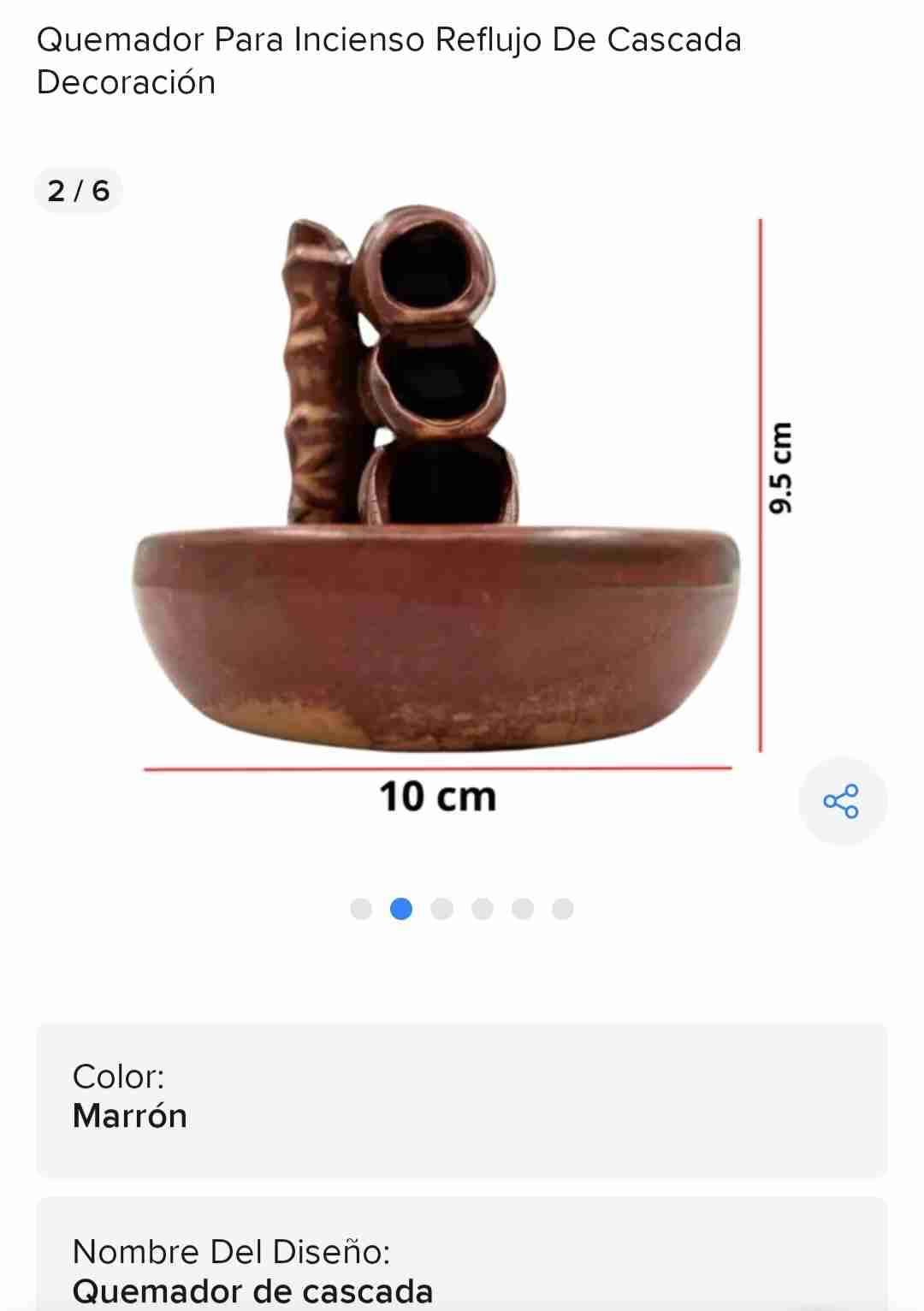 Quemador incienso cerámica+ inciensos - miniatura 4