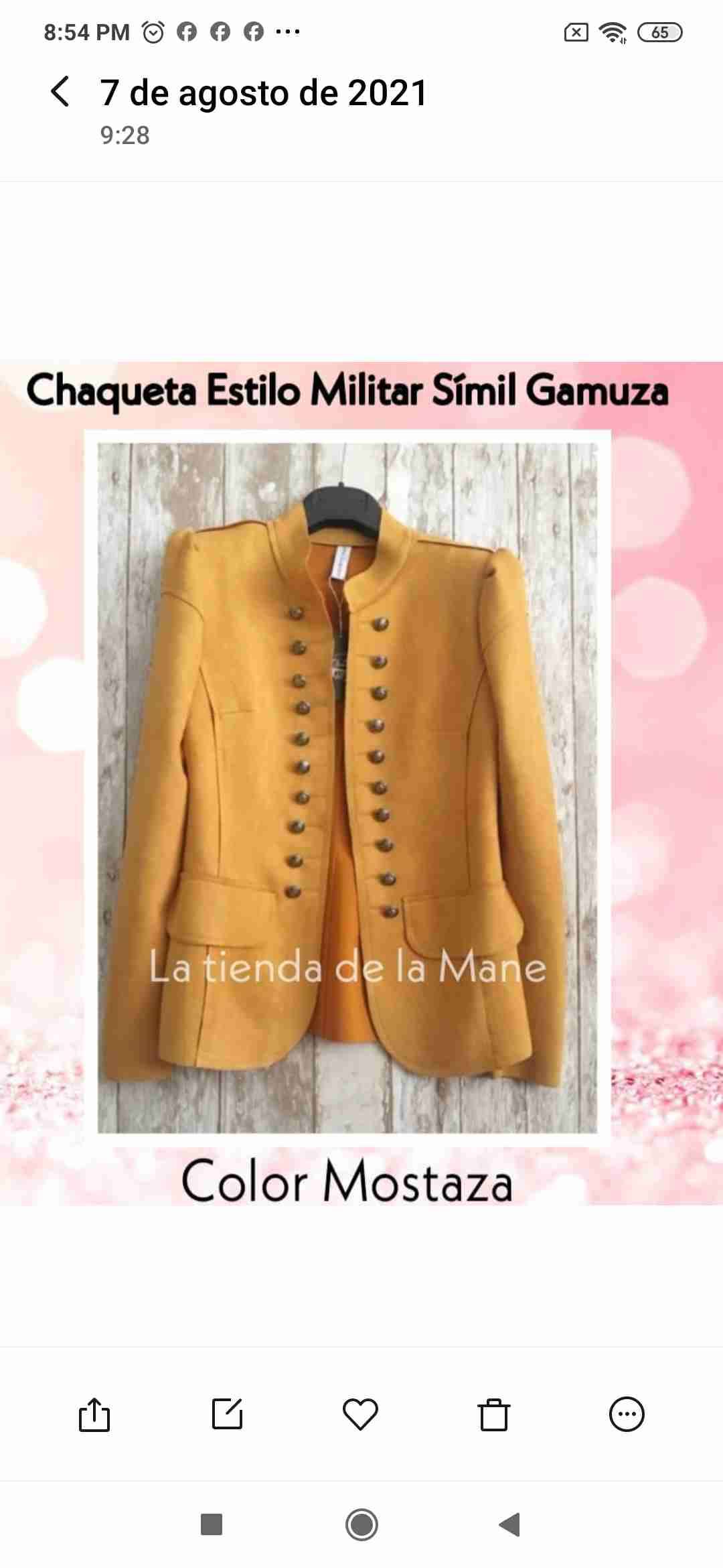 Chaqueta estilo militar con botones metálicos - miniatura 5