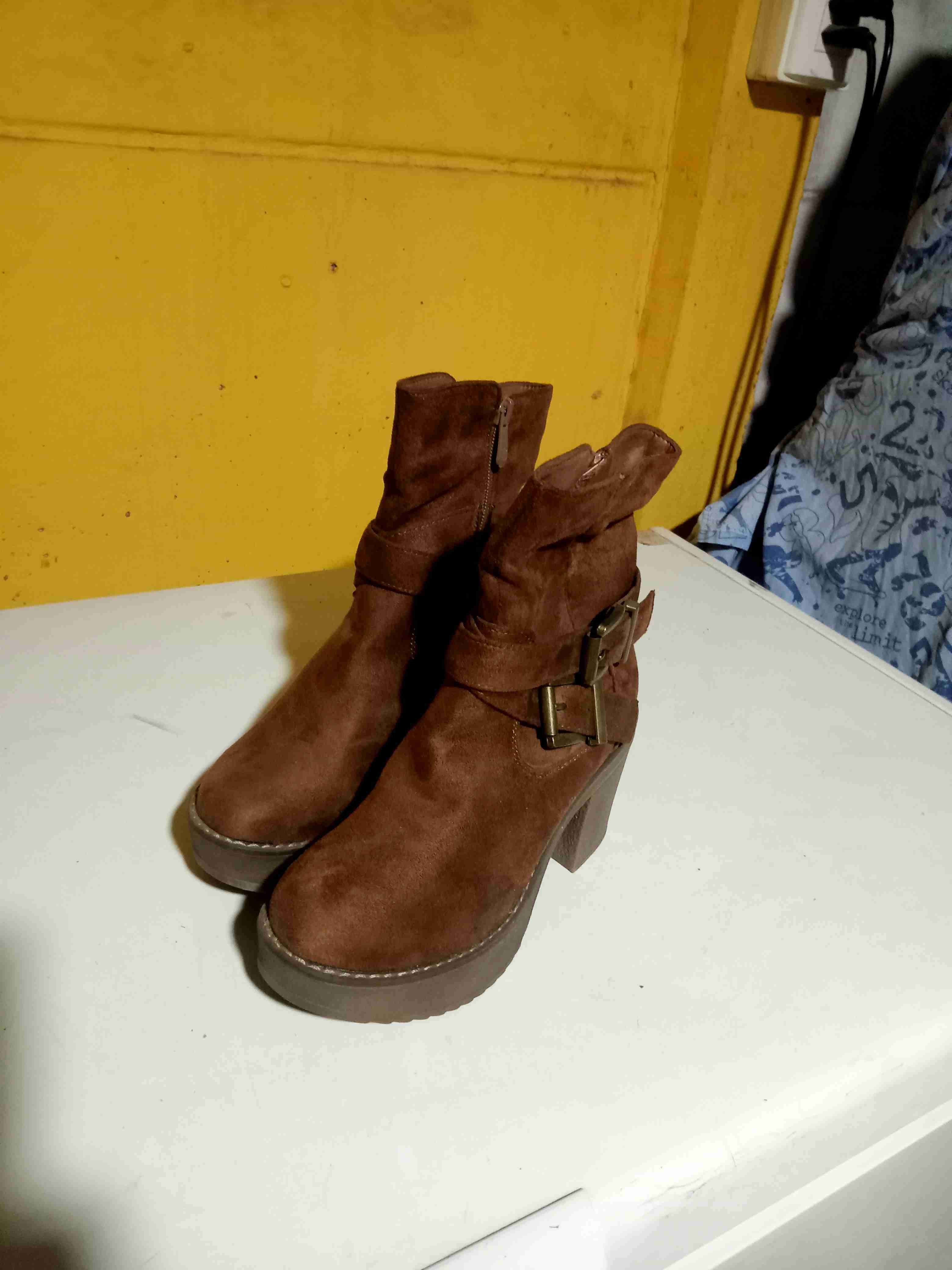 Botines marrones de gamuza - miniatura 1