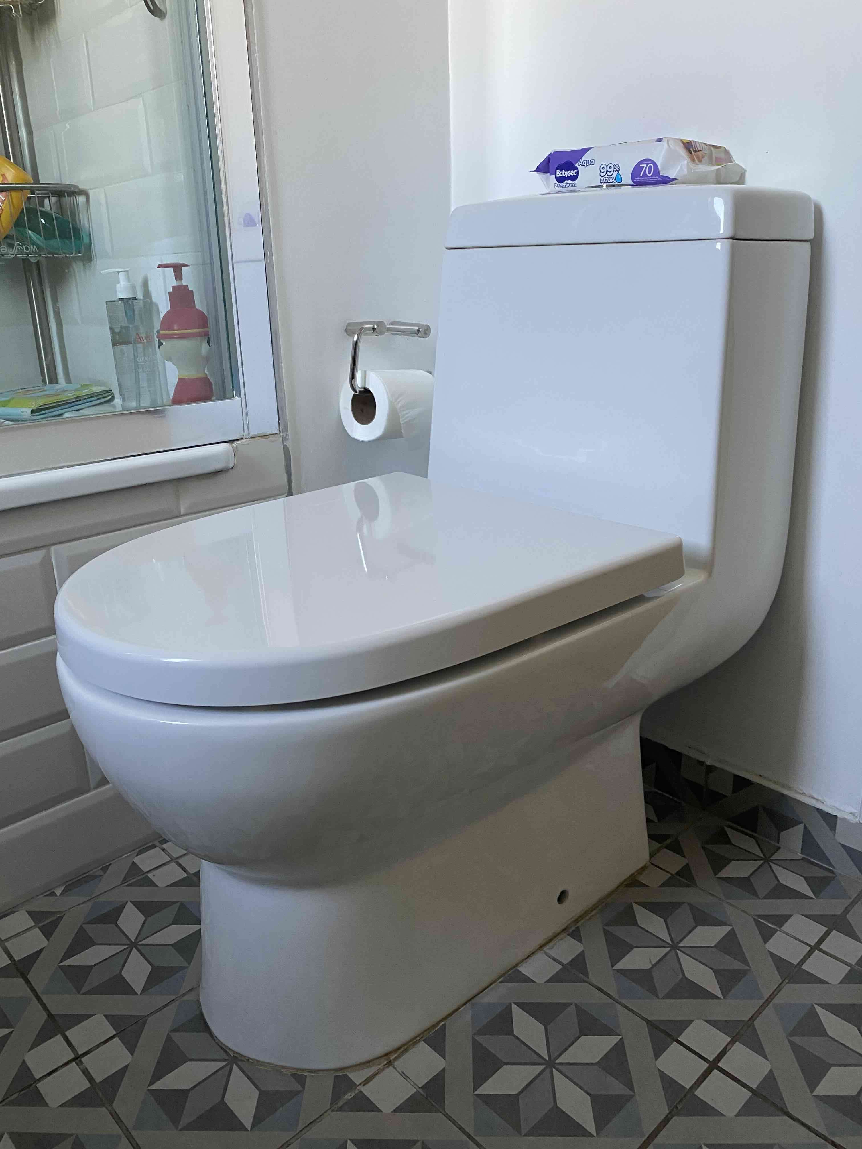 Inodoro blanco moderno CHC - miniatura 1