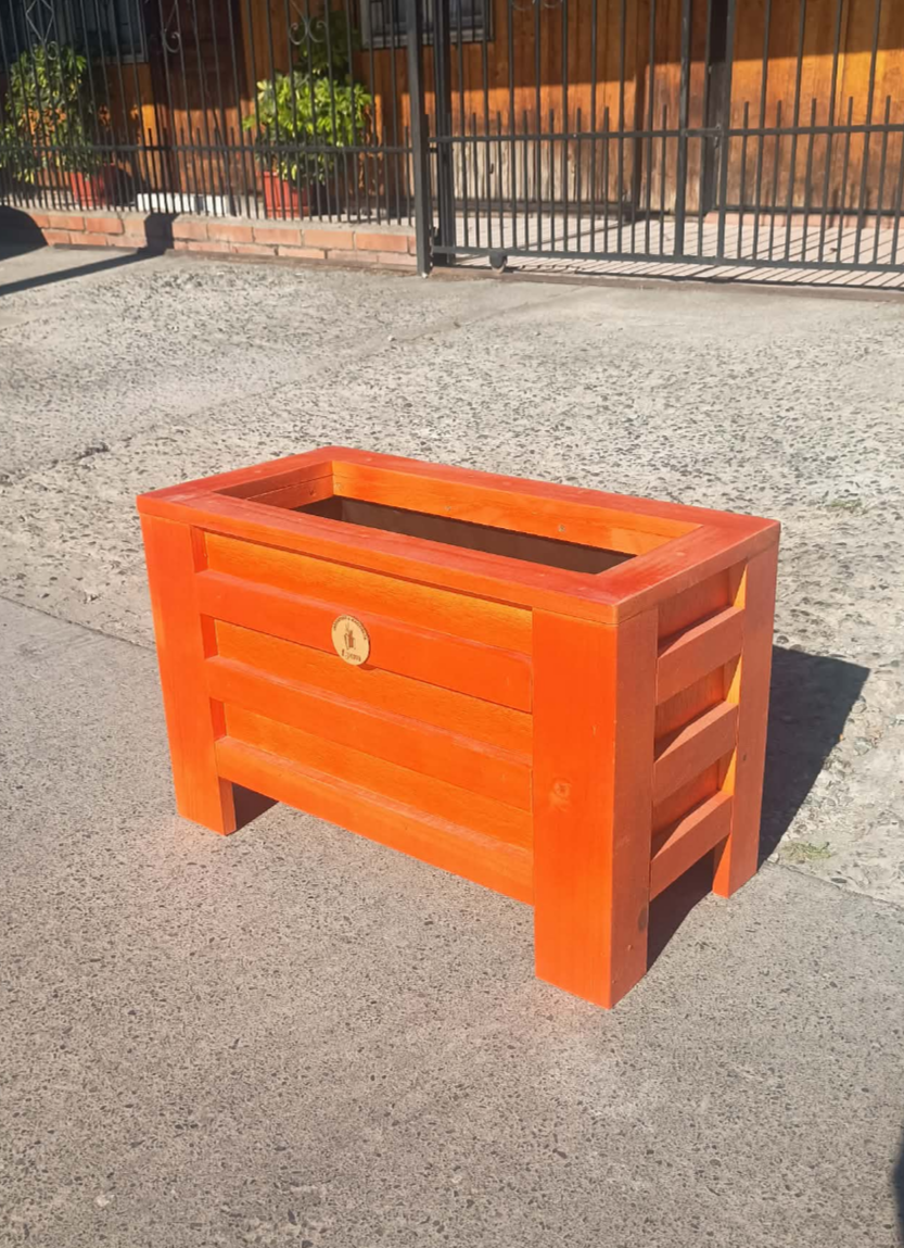 Macetero de madera color.alerce - miniatura 2