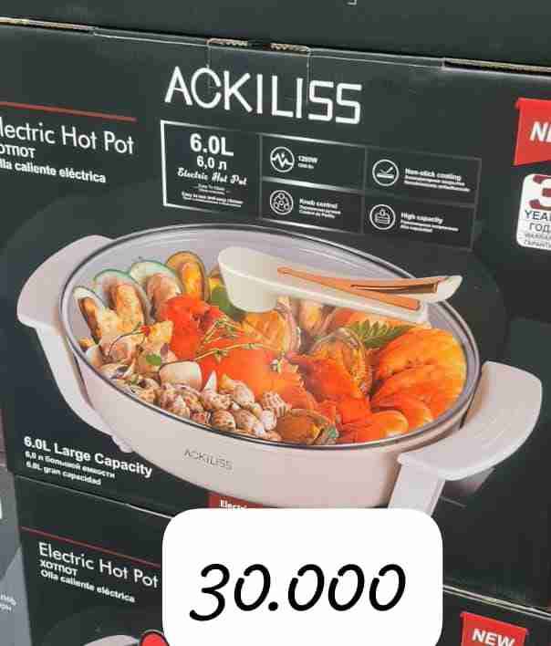 Olla caliente eléctrica Ackiliss 6L