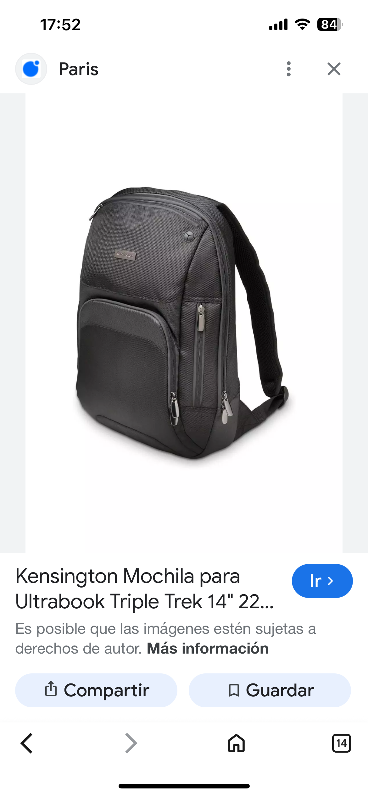 Mochila negra Samsonite - miniatura 4