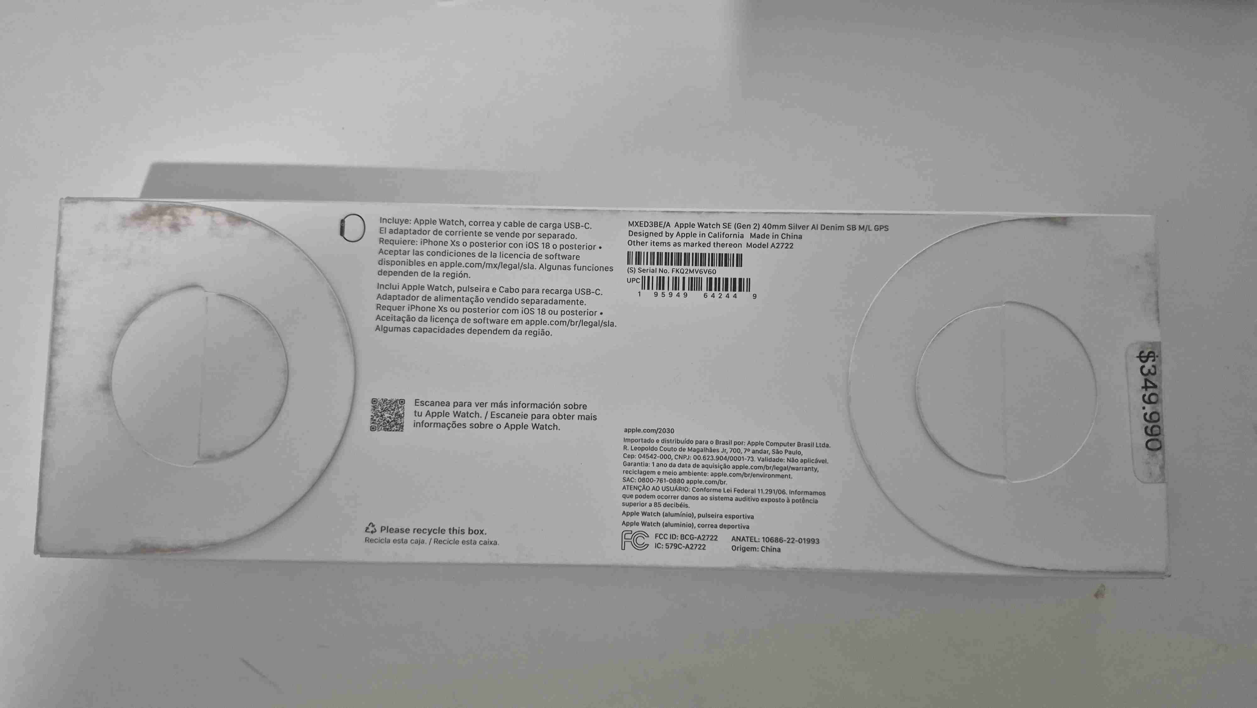 Apple Watch Seria SE 2 GPS color Negro - miniatura 2