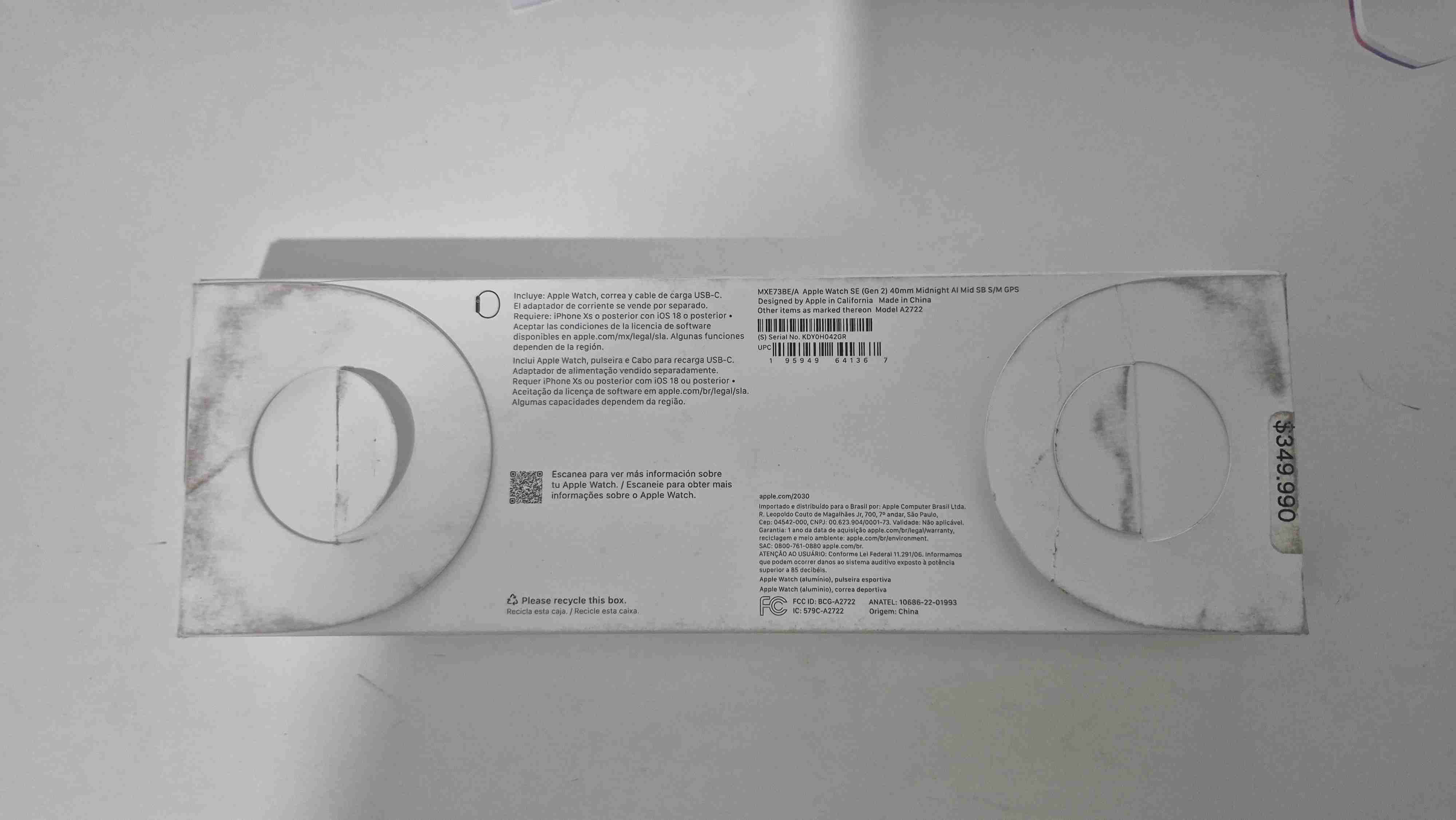 Apple Watch SE 40mm GPS Azul - miniatura 2