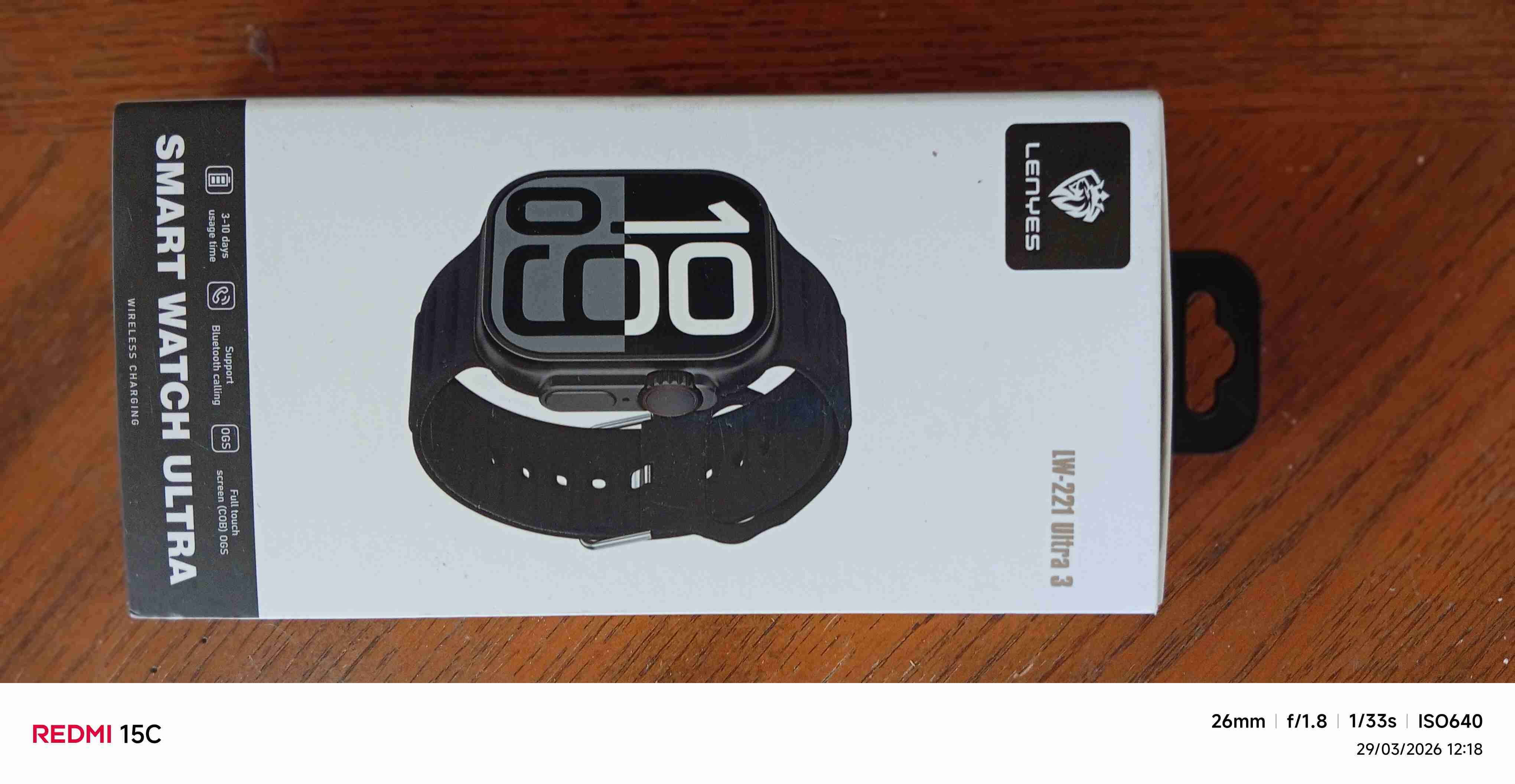 Smartwatch Ultra Negro Lenyes - miniatura 1