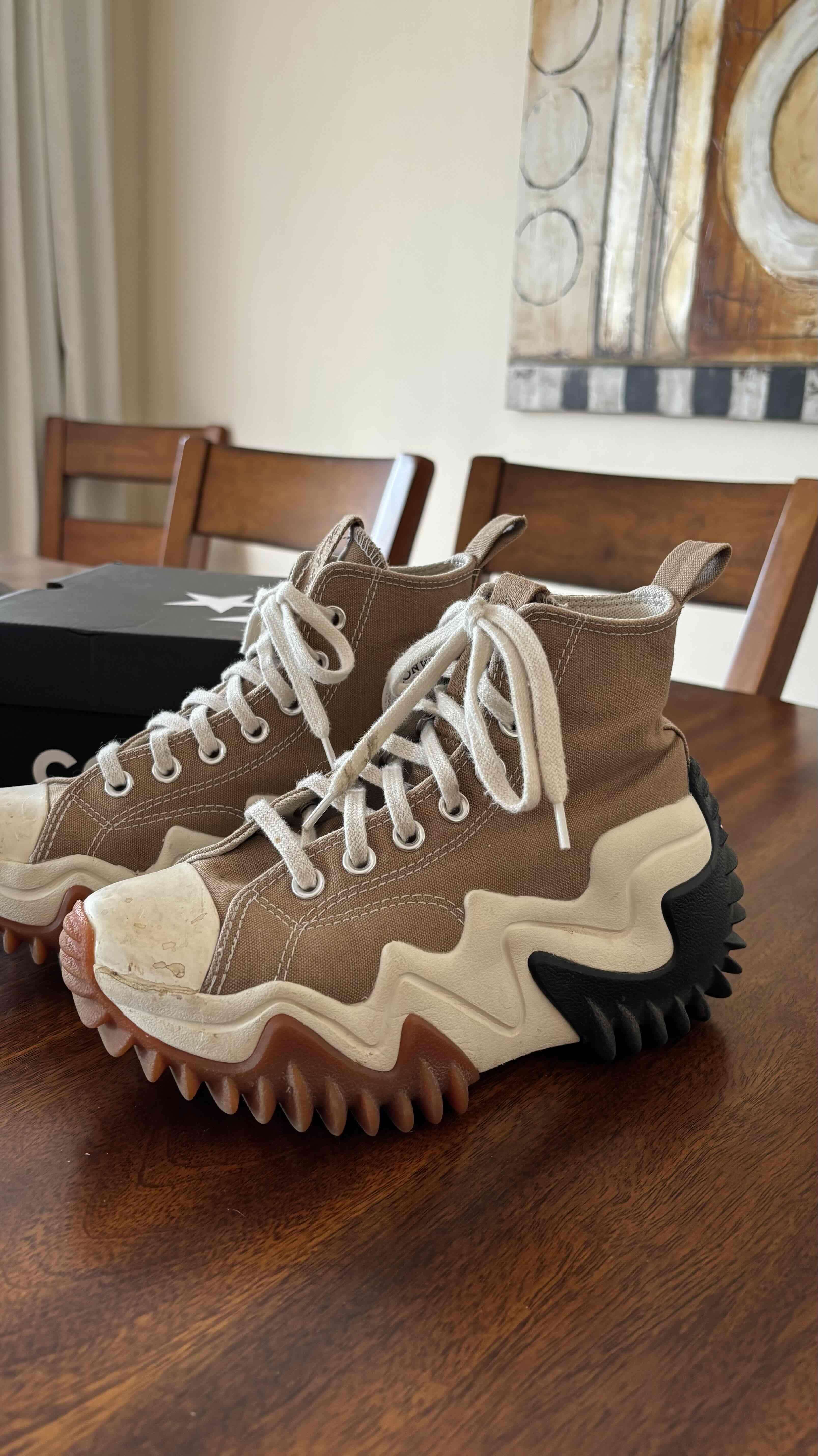 Zapatillas Converse beige altas - miniatura 2