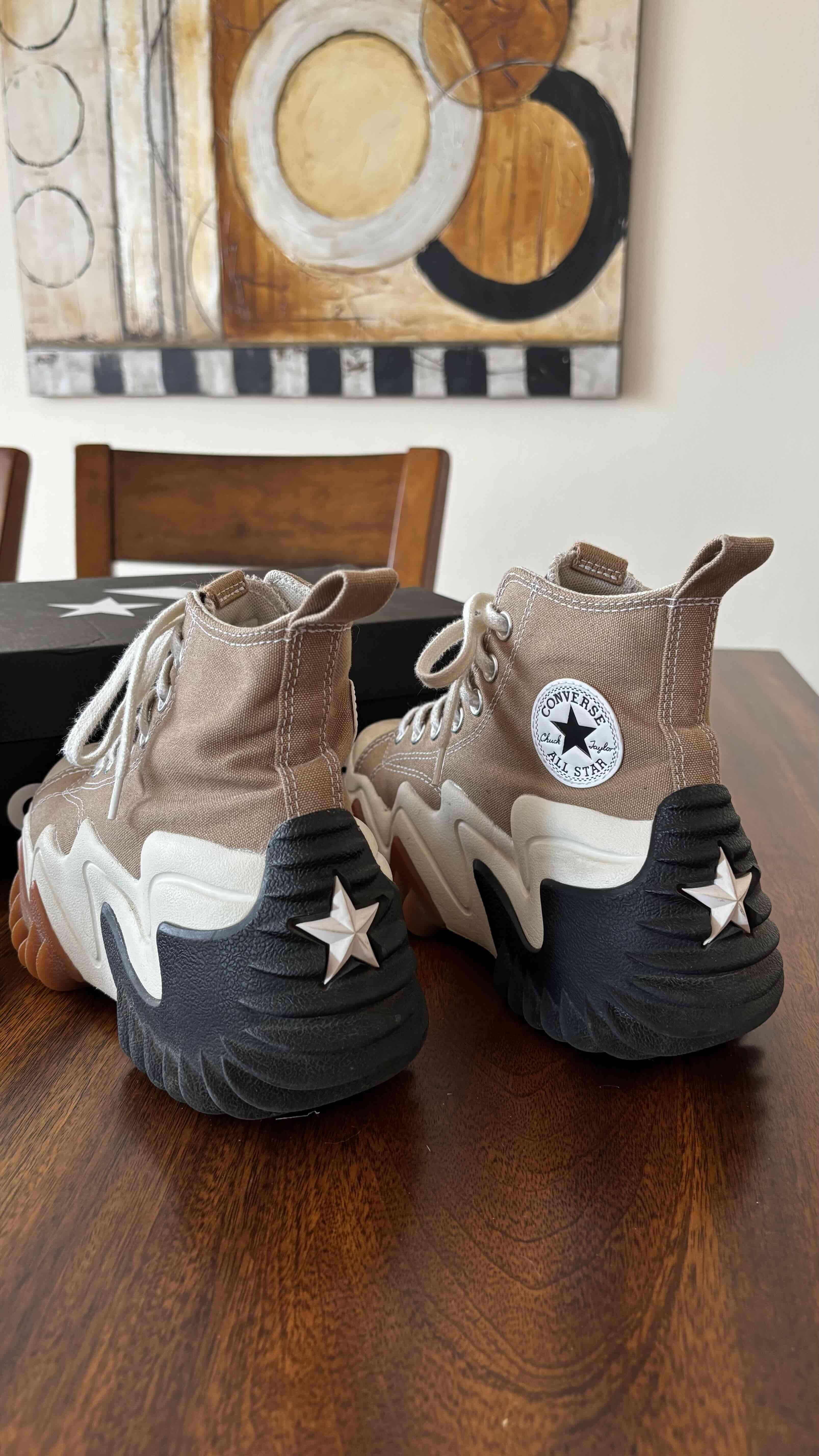 Zapatillas Converse beige altas - miniatura 3