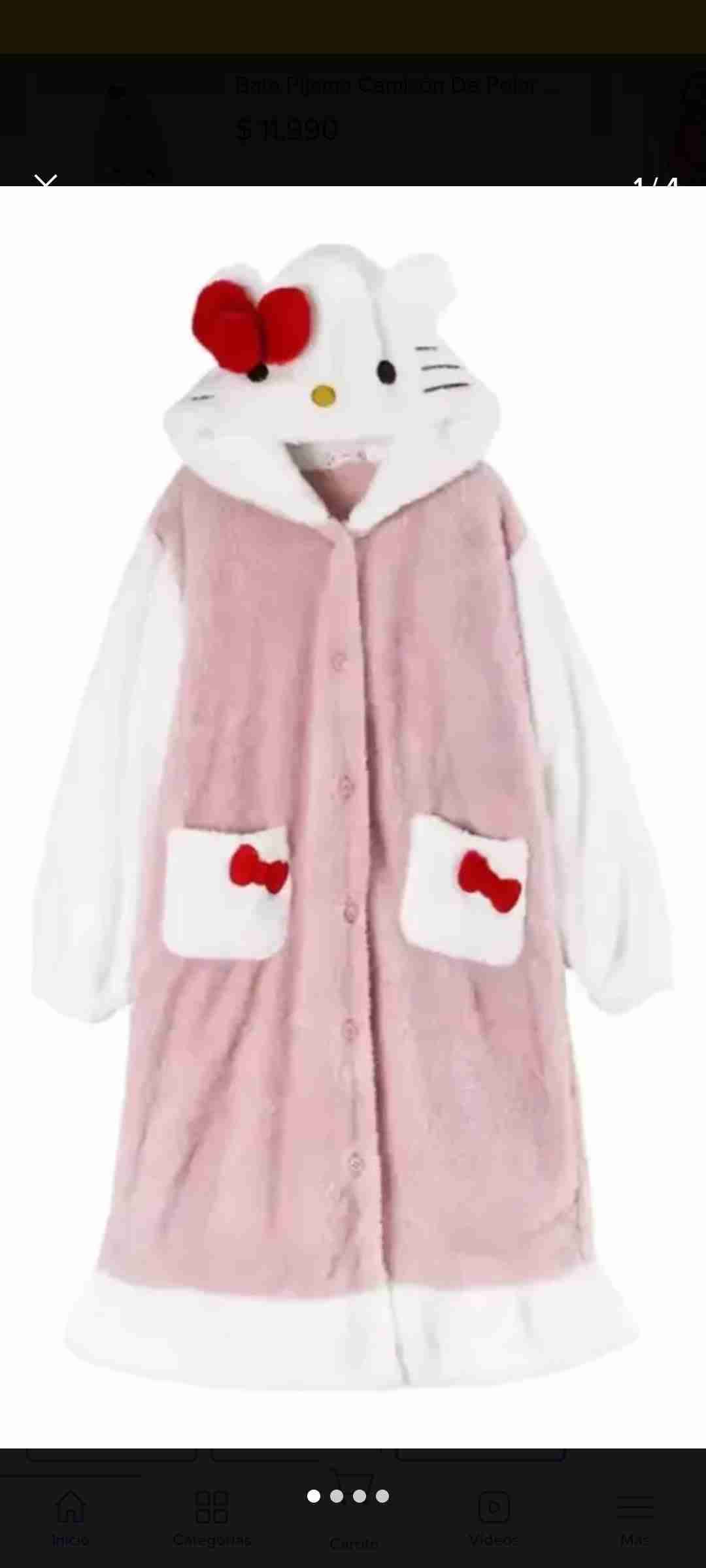 Bata pijama de polar Hello Kitty