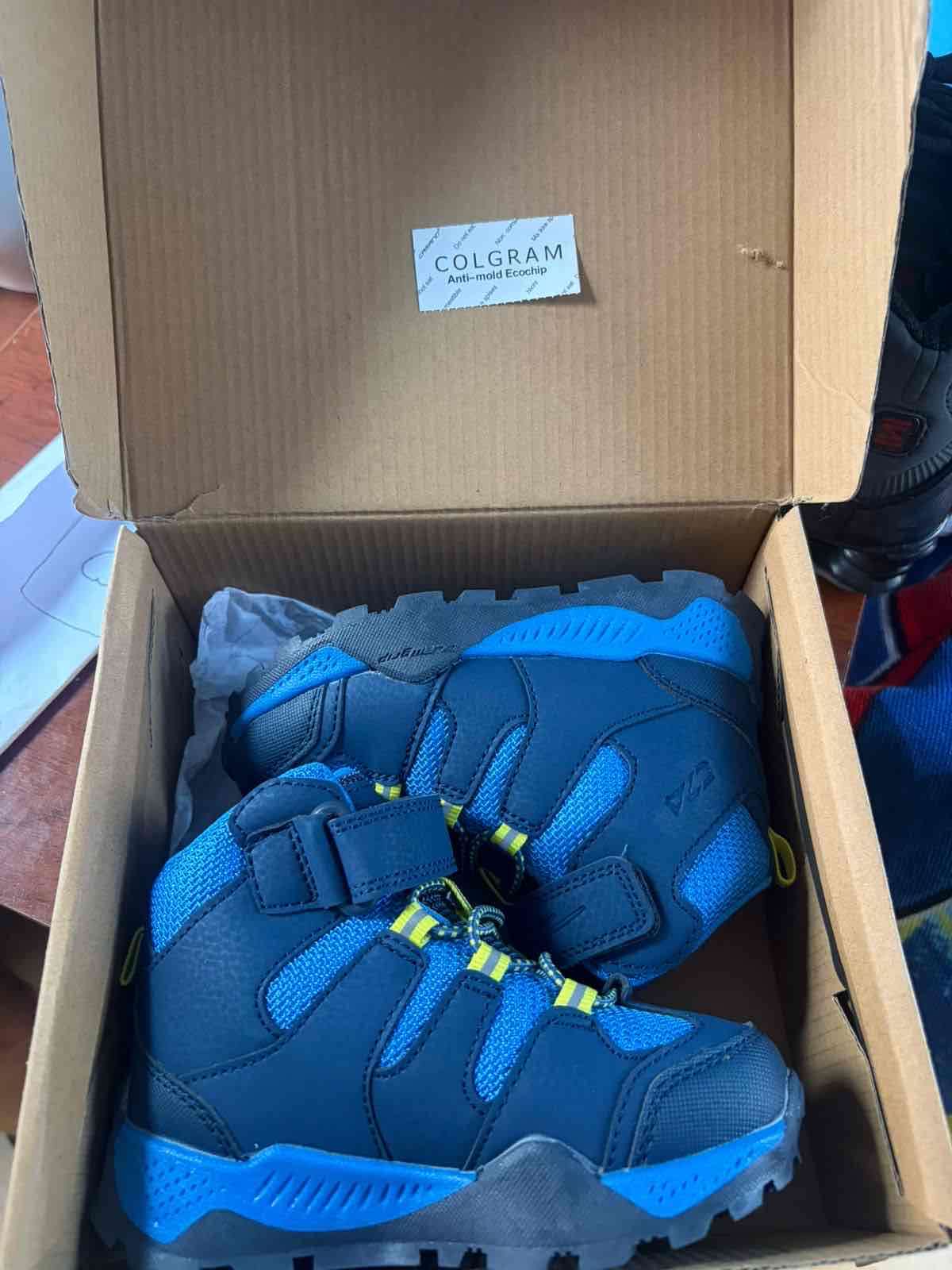 Botas de niños azul con velcro - miniatura 2