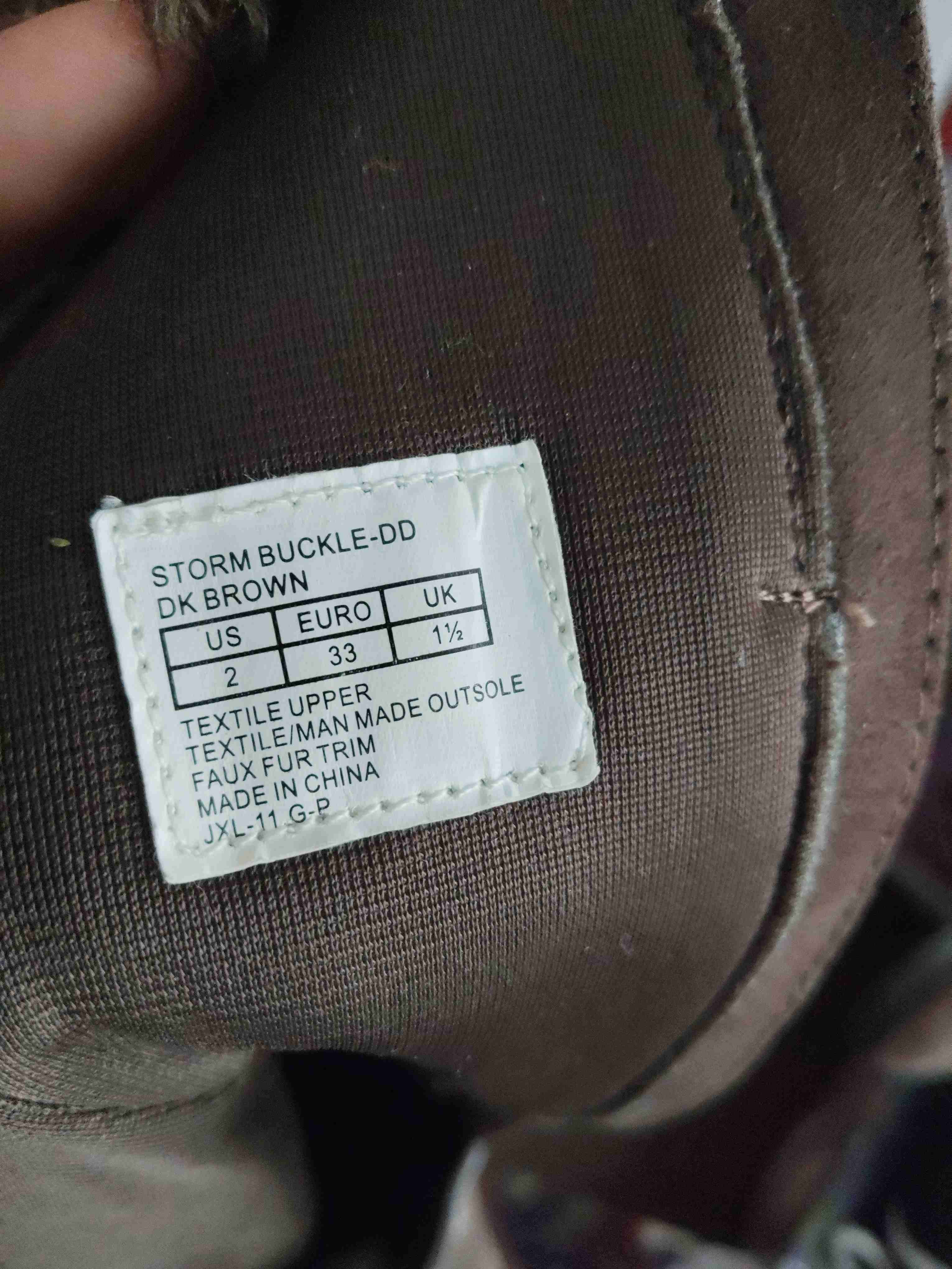 Botas de gamuza café para niña - miniatura 2