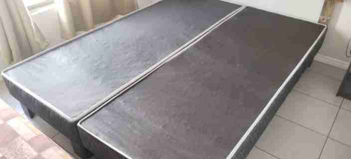 Cama box matrimonial negra - miniatura 1