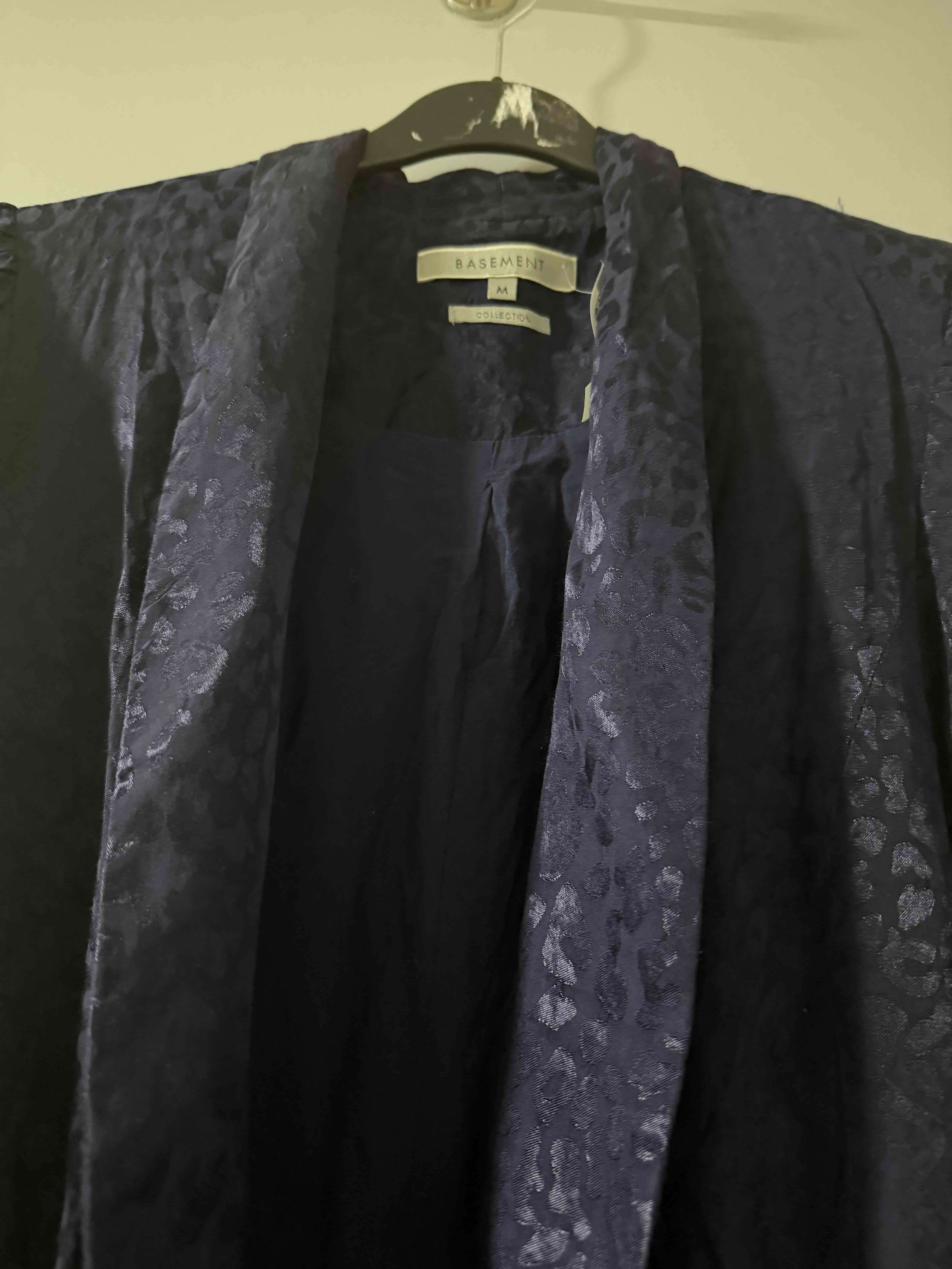 Blazer azul oscuro con textura - miniatura 2