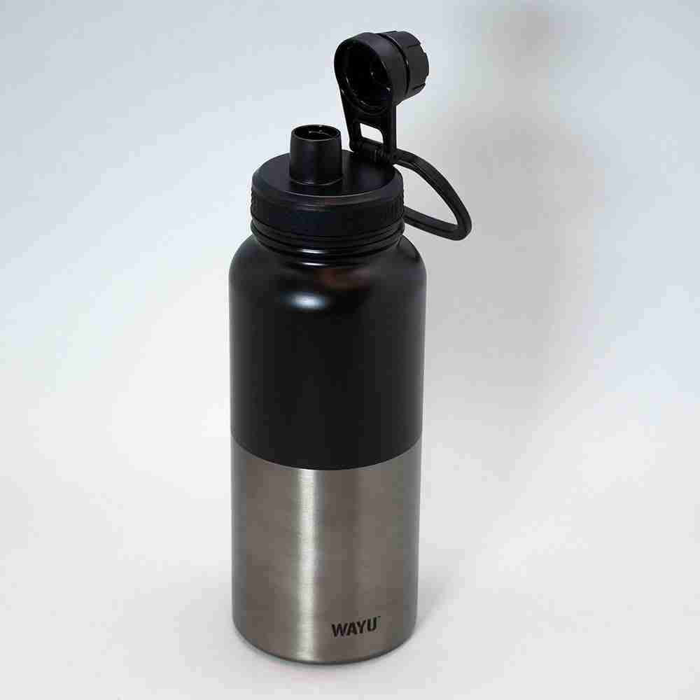 Botella deportiva Wayu negra 1.0L insulada - miniatura 3