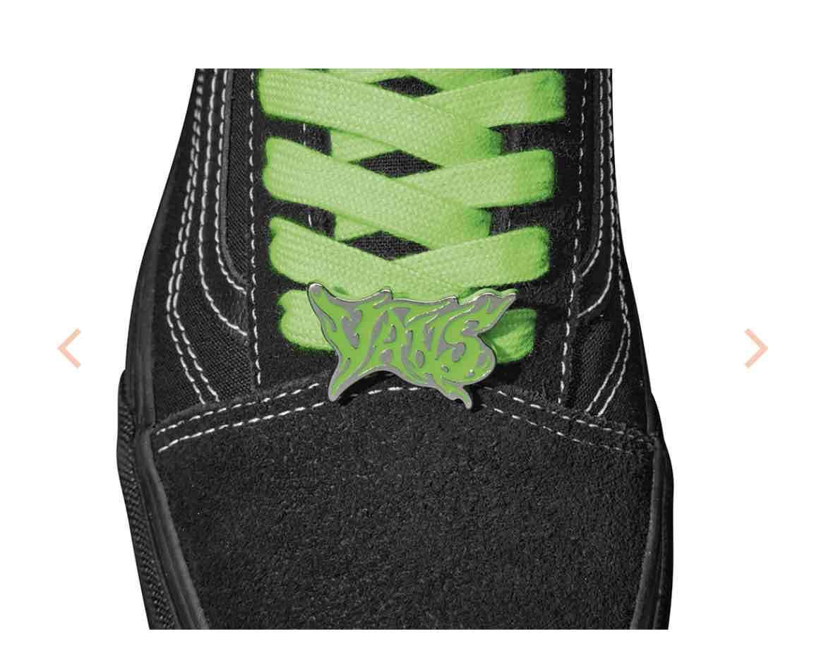 Zapatillas negras con cordones verdes - miniatura 4