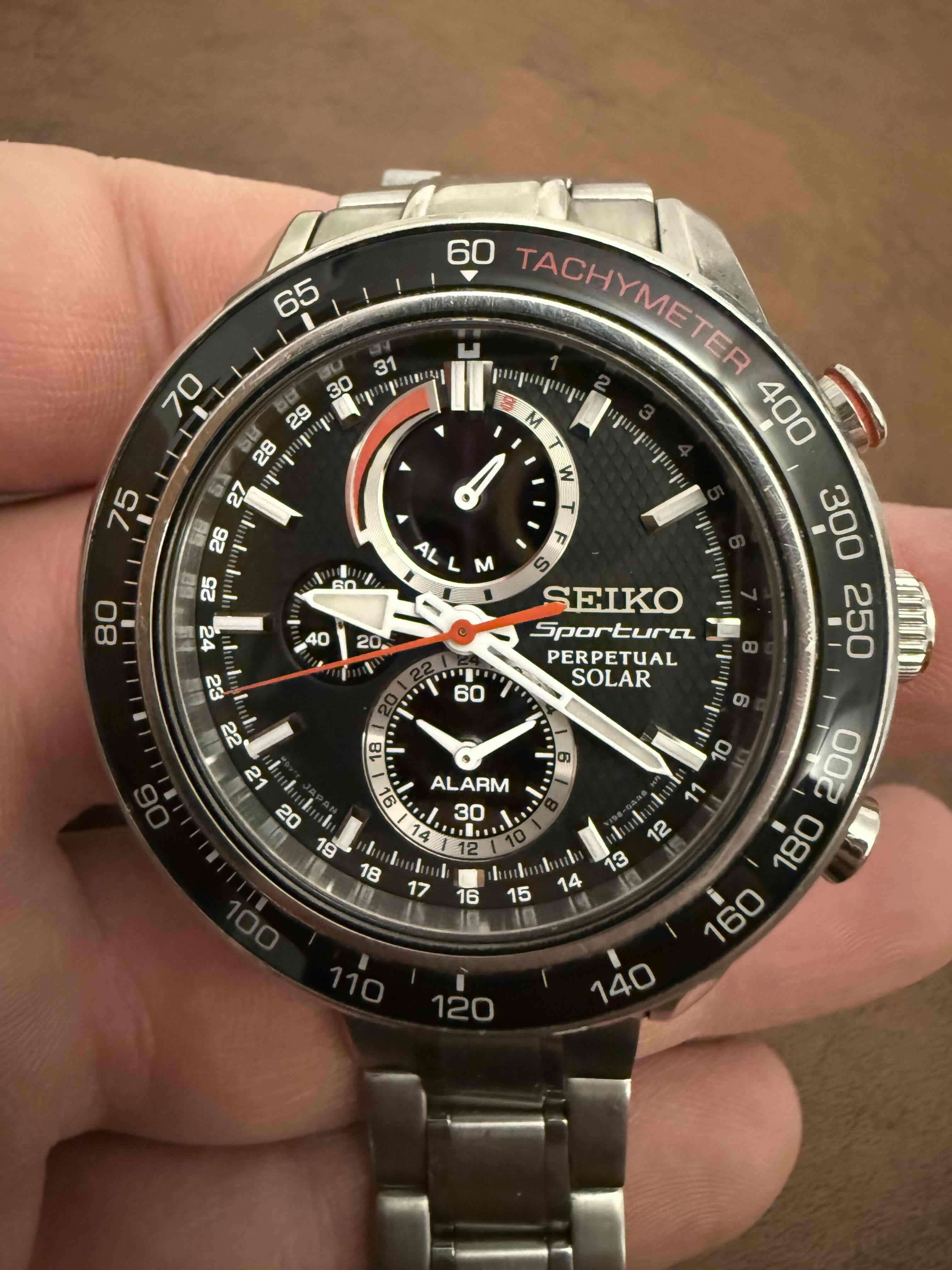 Reloj Seiko Sportura Solar - miniatura 1