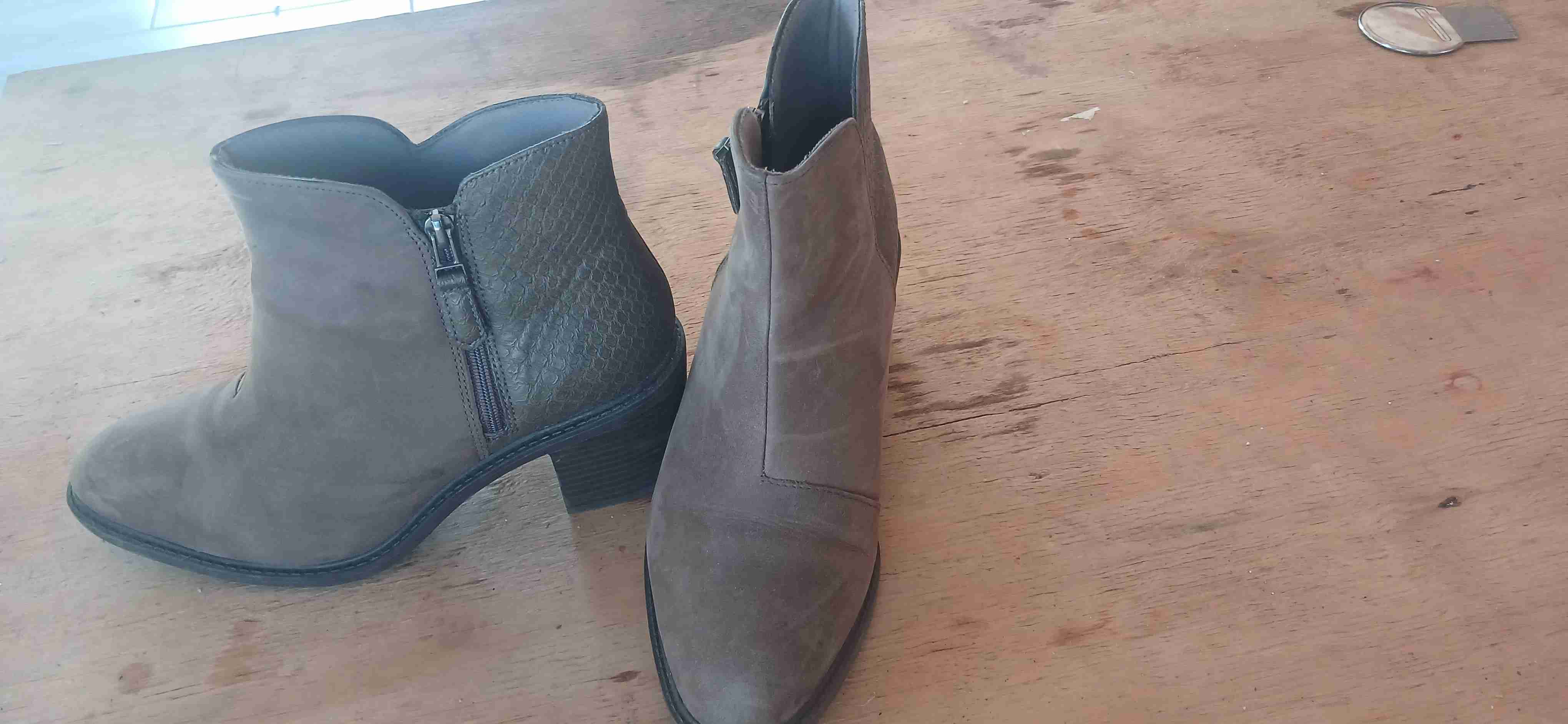 Botines marrones de cuero - miniatura 1