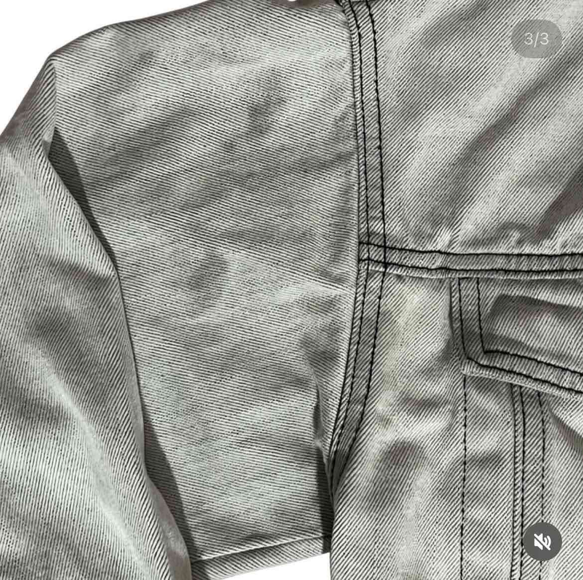 Chaqueta crop two-tone - miniatura 3