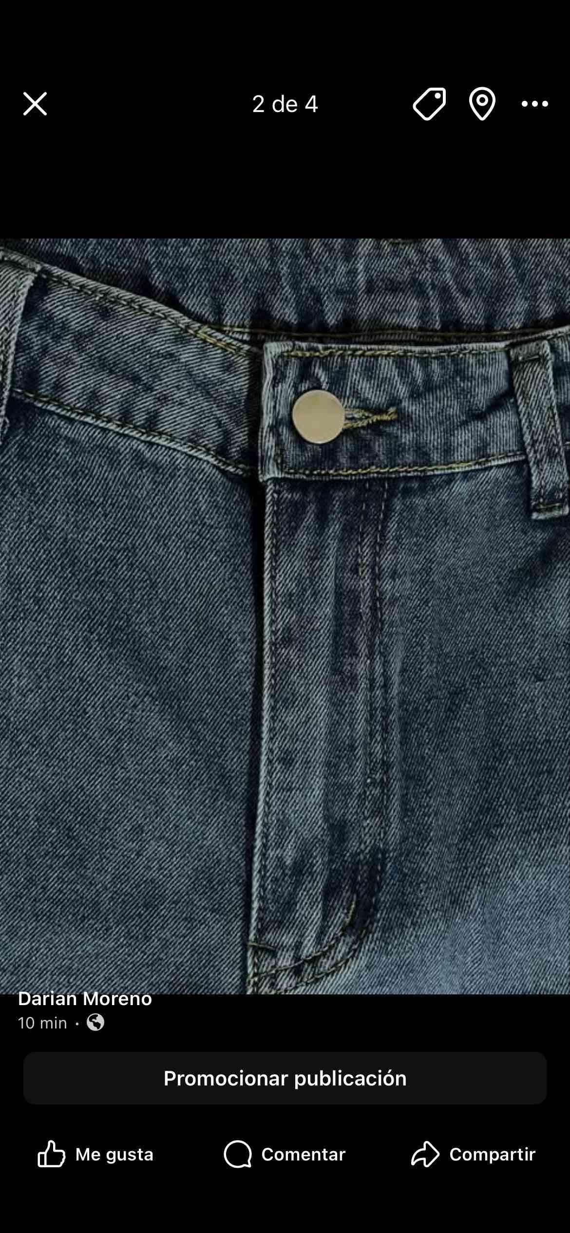 Jeans azul clásico para mujer - miniatura 2