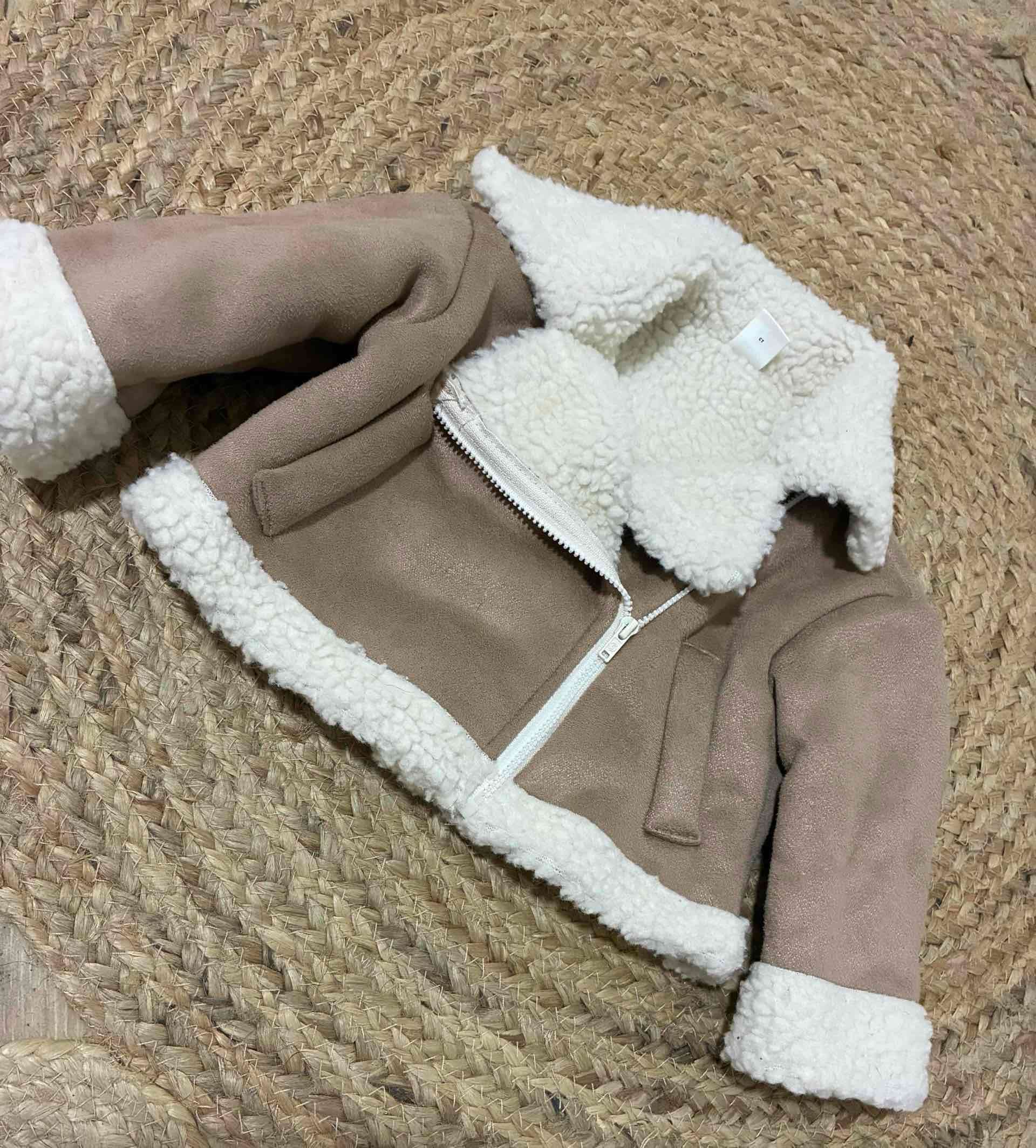 Chaqueta bebé negra con forro - miniatura 2