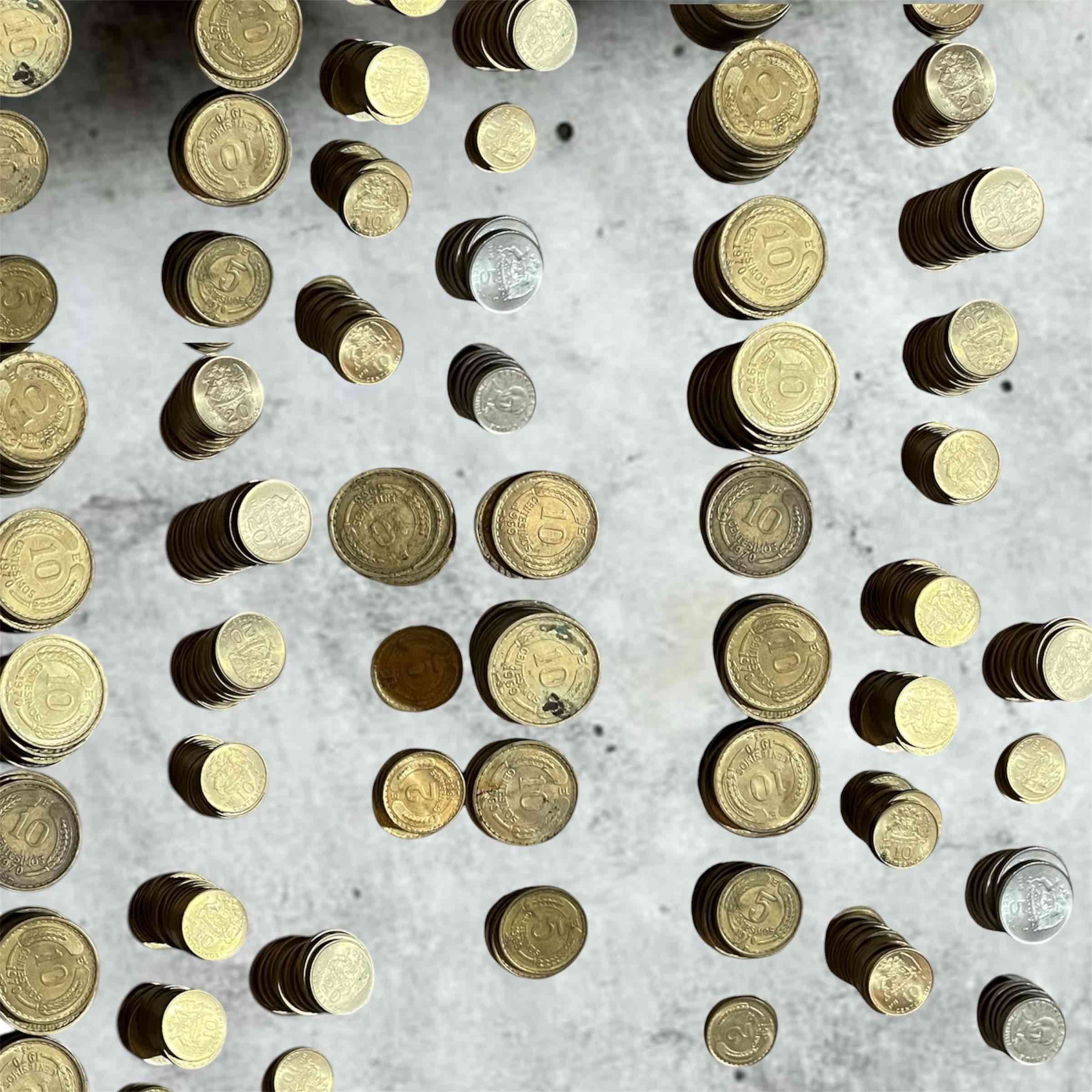 Colección de 400 monedas antiguas aprox - miniatura 1