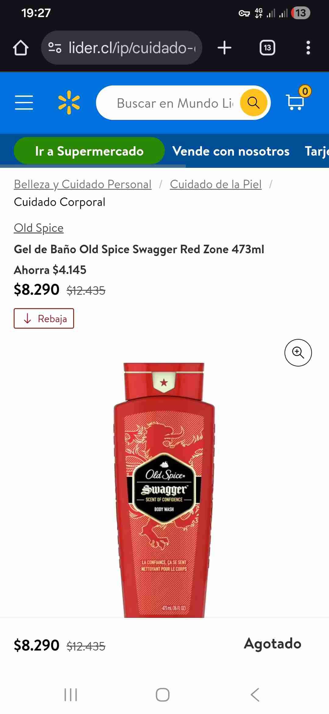 Gel de ducha old spice 473ml