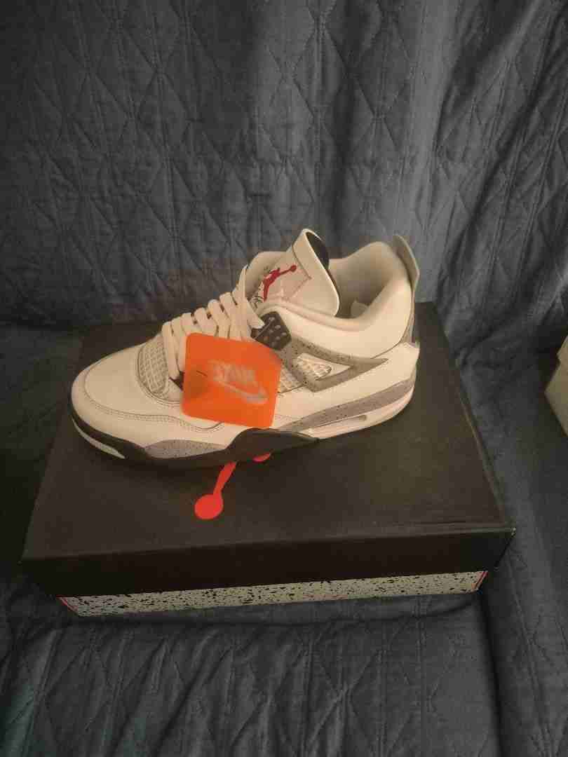 Jordan retro 4 white cement - miniatura 1