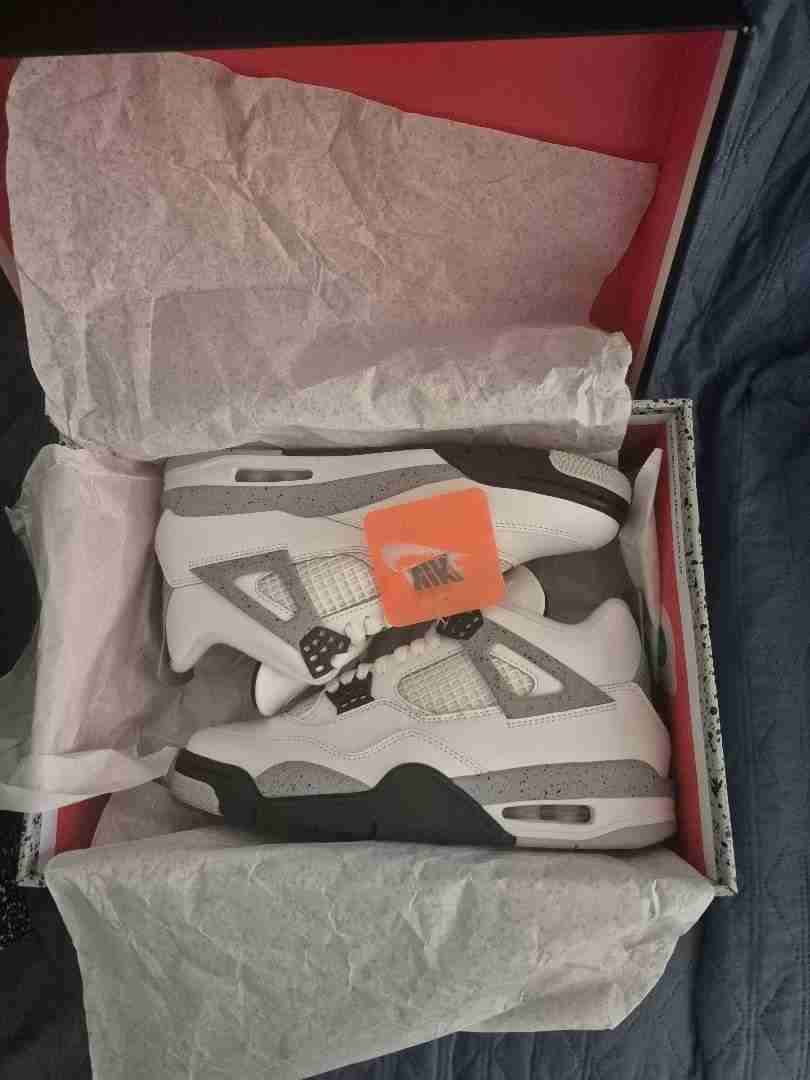 Jordan retro 4 white cement - miniatura 2