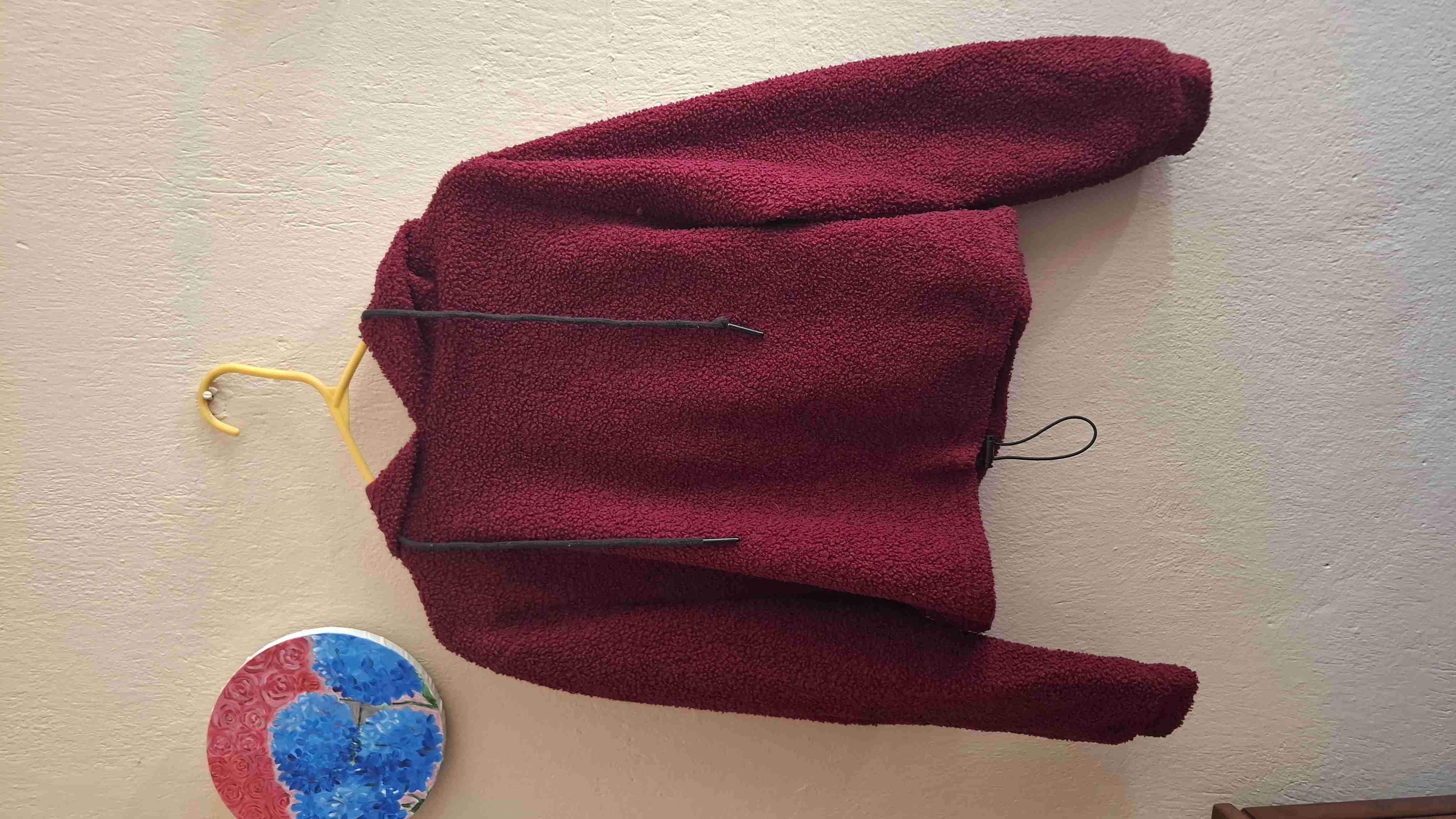 Polerón burdeos con capucha - miniatura 1