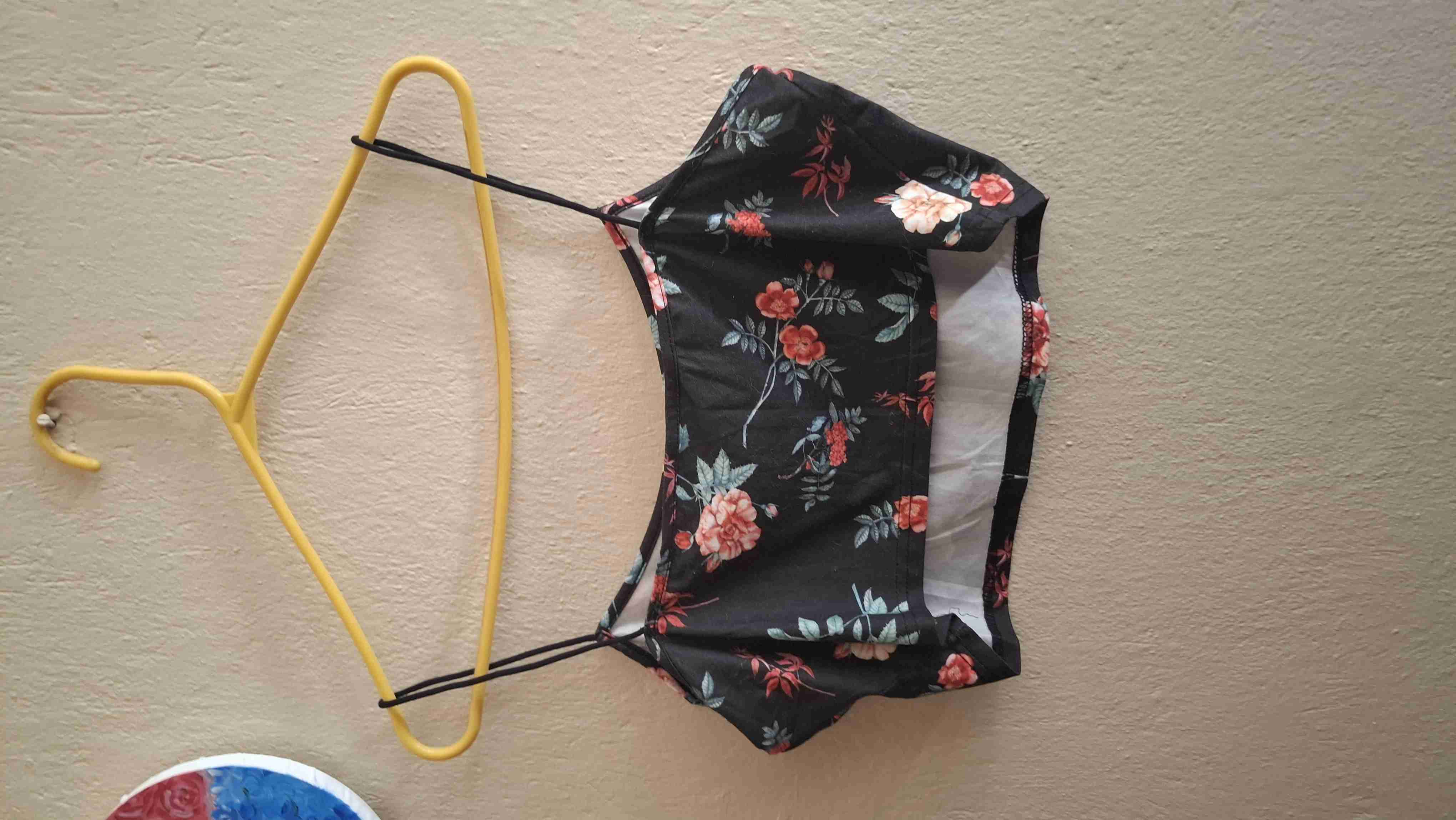 Top floral negro - miniatura 2