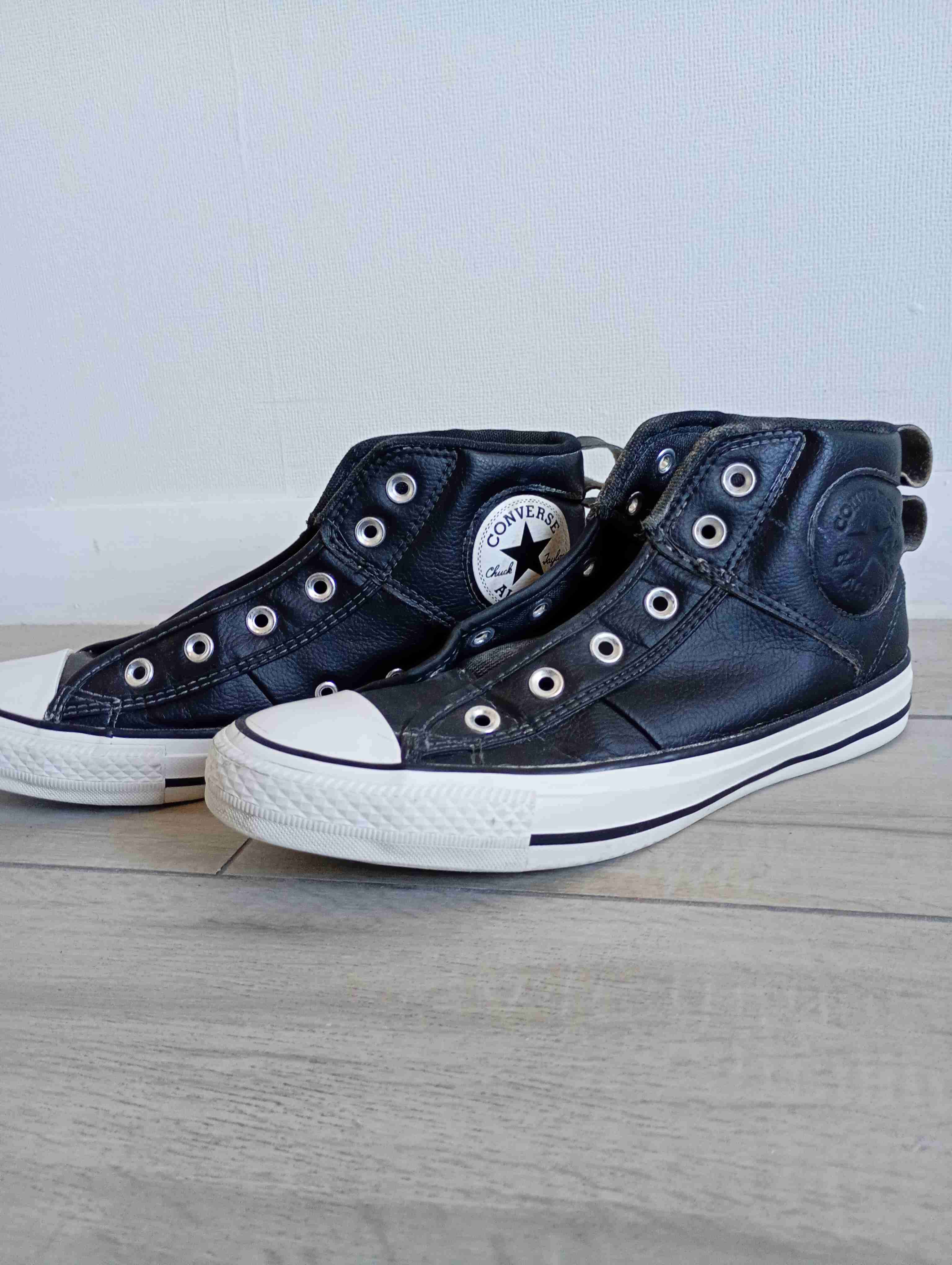 Zapatillas altas negras Converse