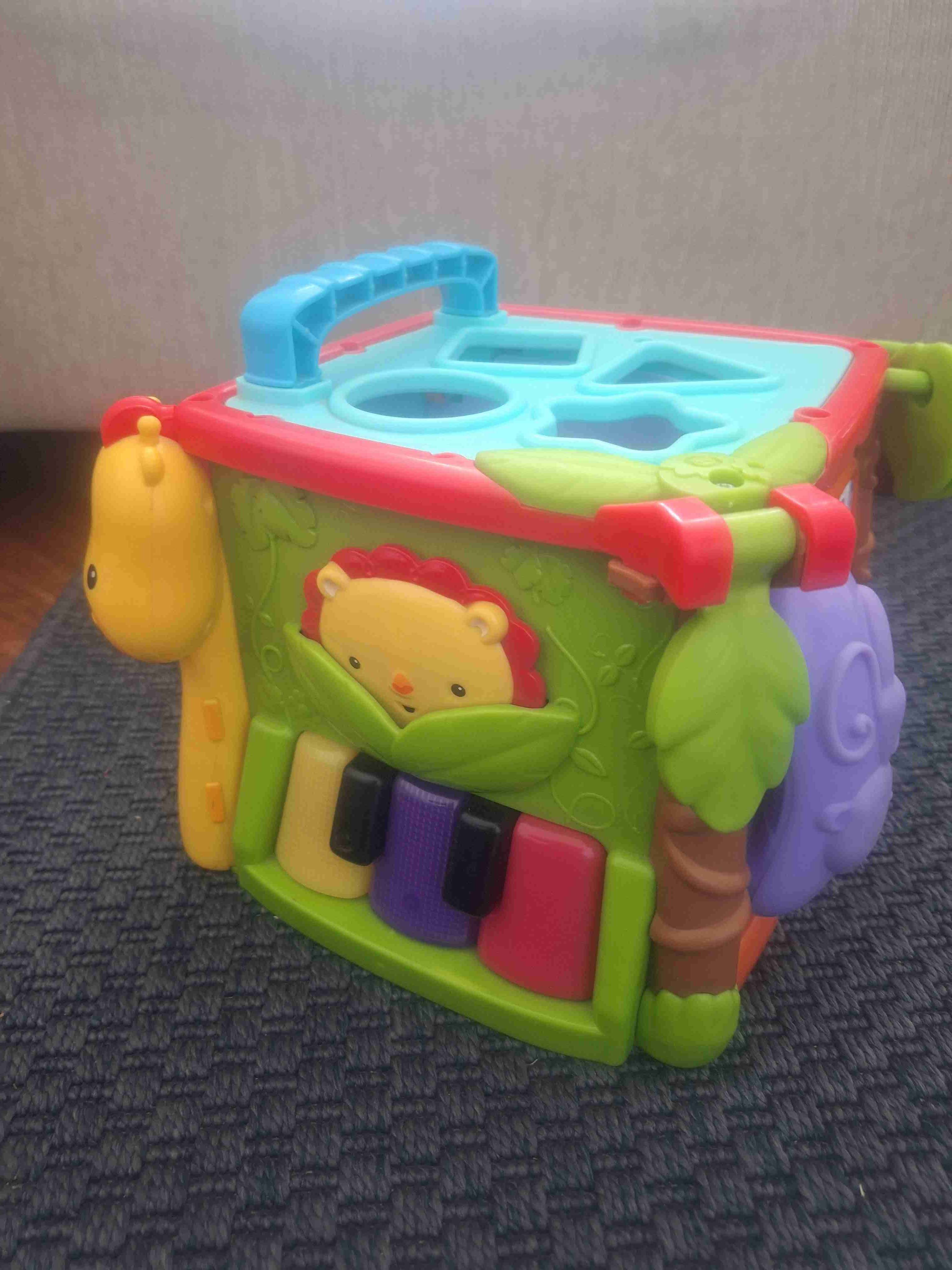 Cubo didáctico bebé colores vivos - miniatura 1