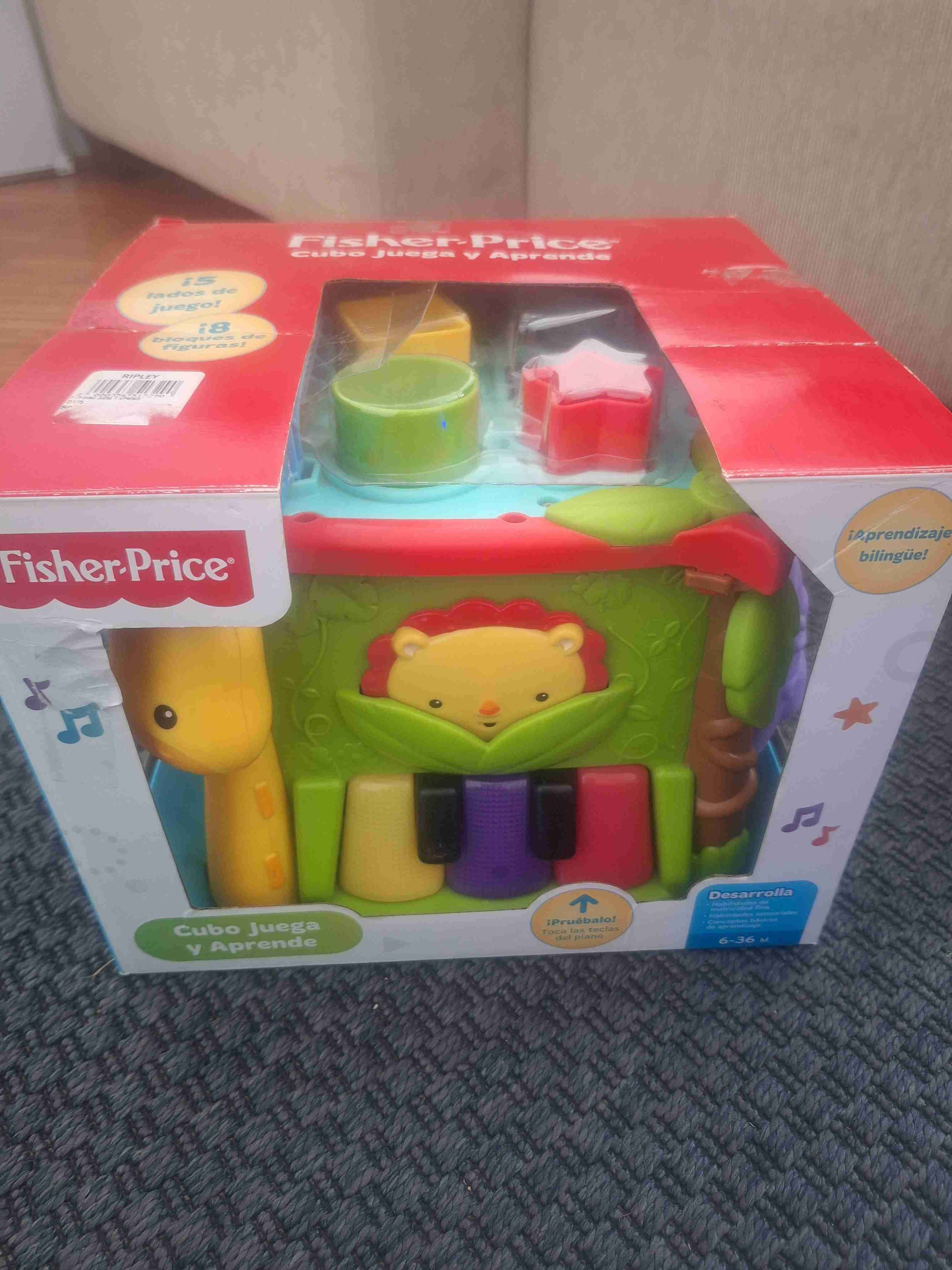 Cubo didáctico bebé colores vivos - miniatura 2