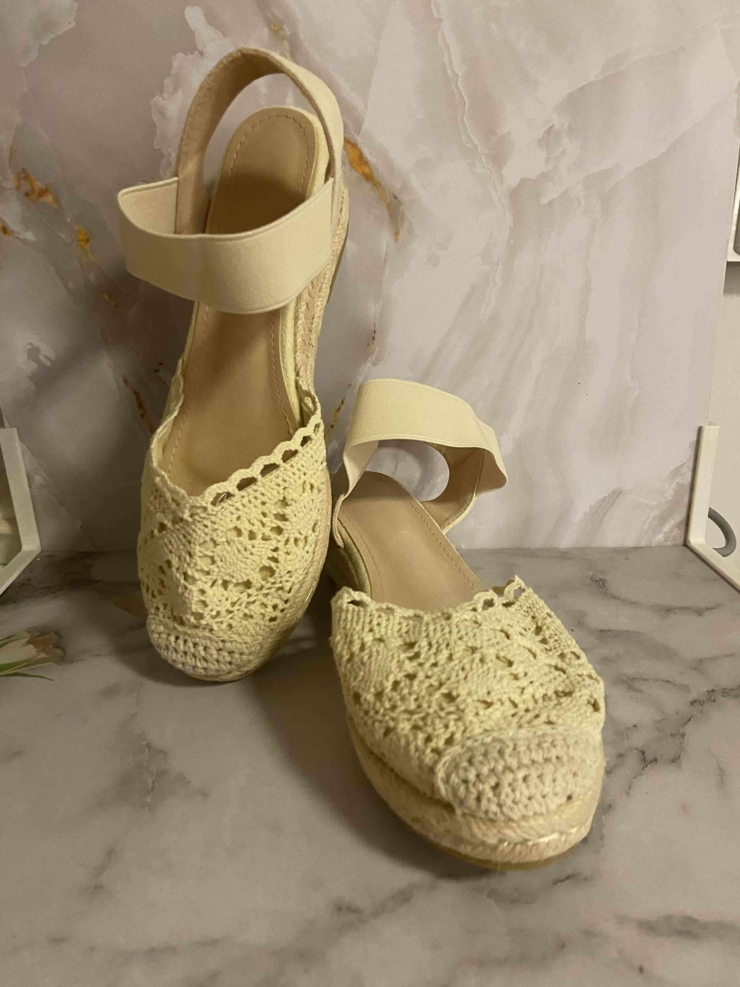 Zapatos tejidos beige - miniatura 5