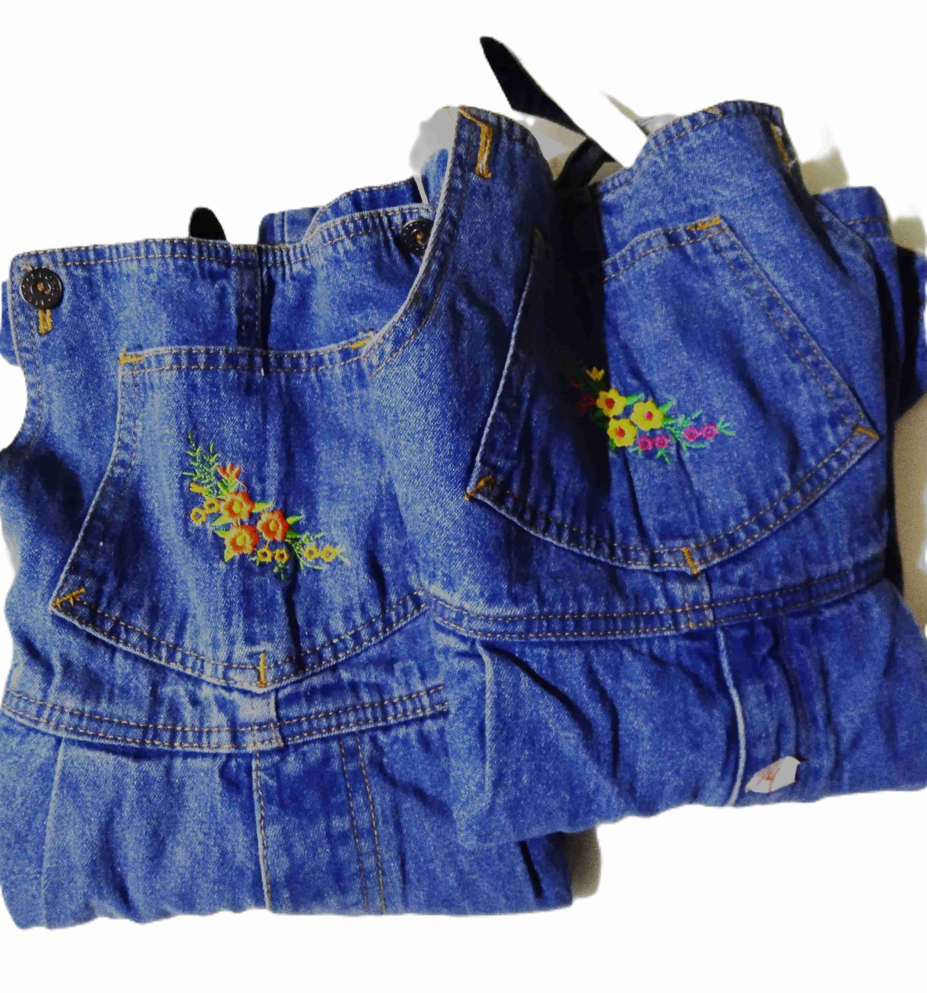 Pack de dos Jardinera de mezclilla t 14 - miniatura 1