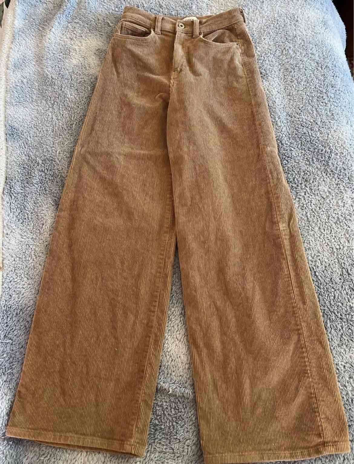 Pantalon cotelé café 34 - miniatura 1