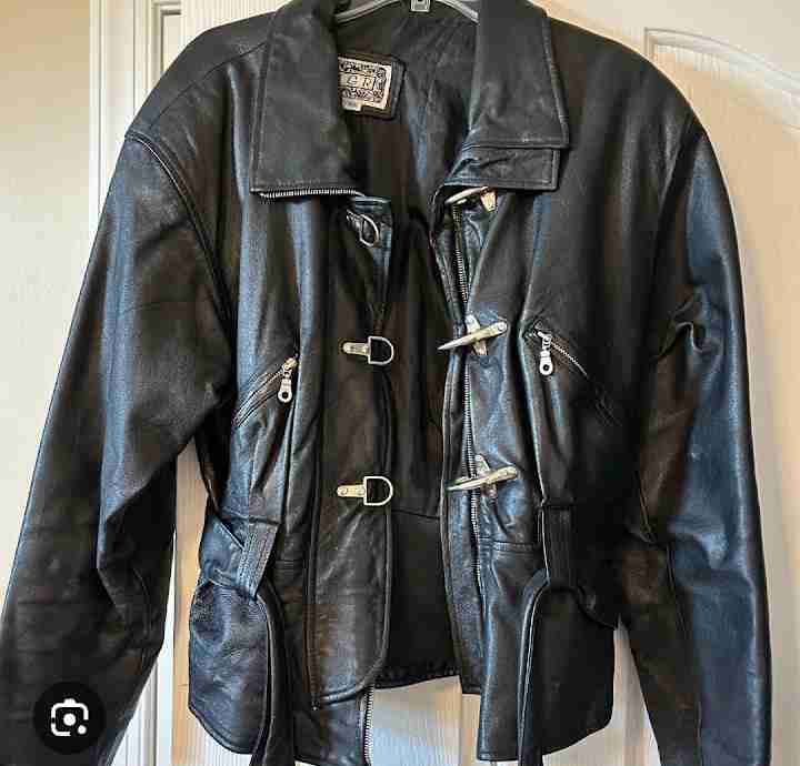 Chaqueta de cuero vintage - miniatura 2