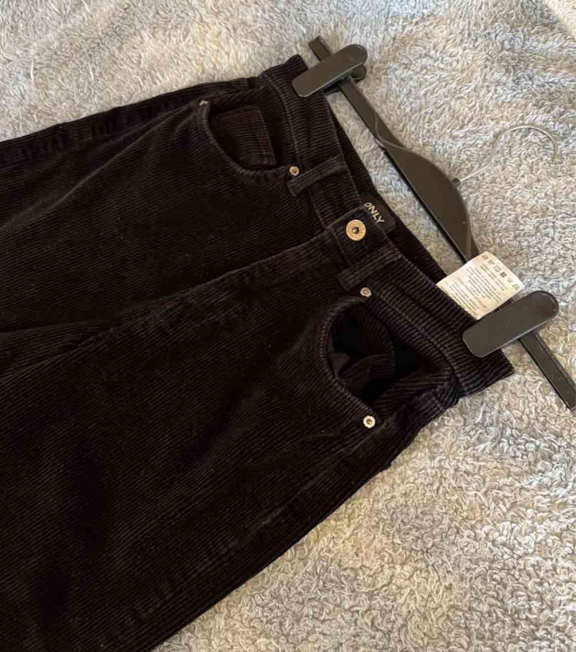 Pantalon cotelé negro 34 - miniatura 2