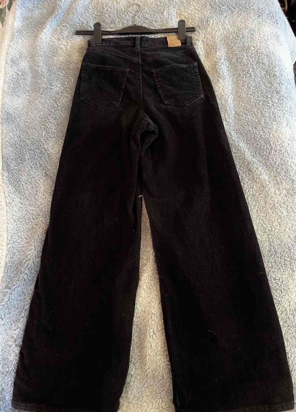 Pantalon cotelé negro 34 - miniatura 4