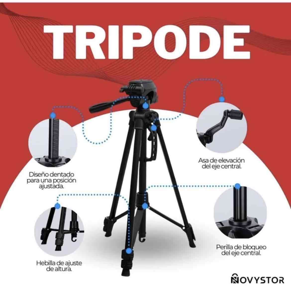 Trípode ajustable para cámara/celular - miniatura 3