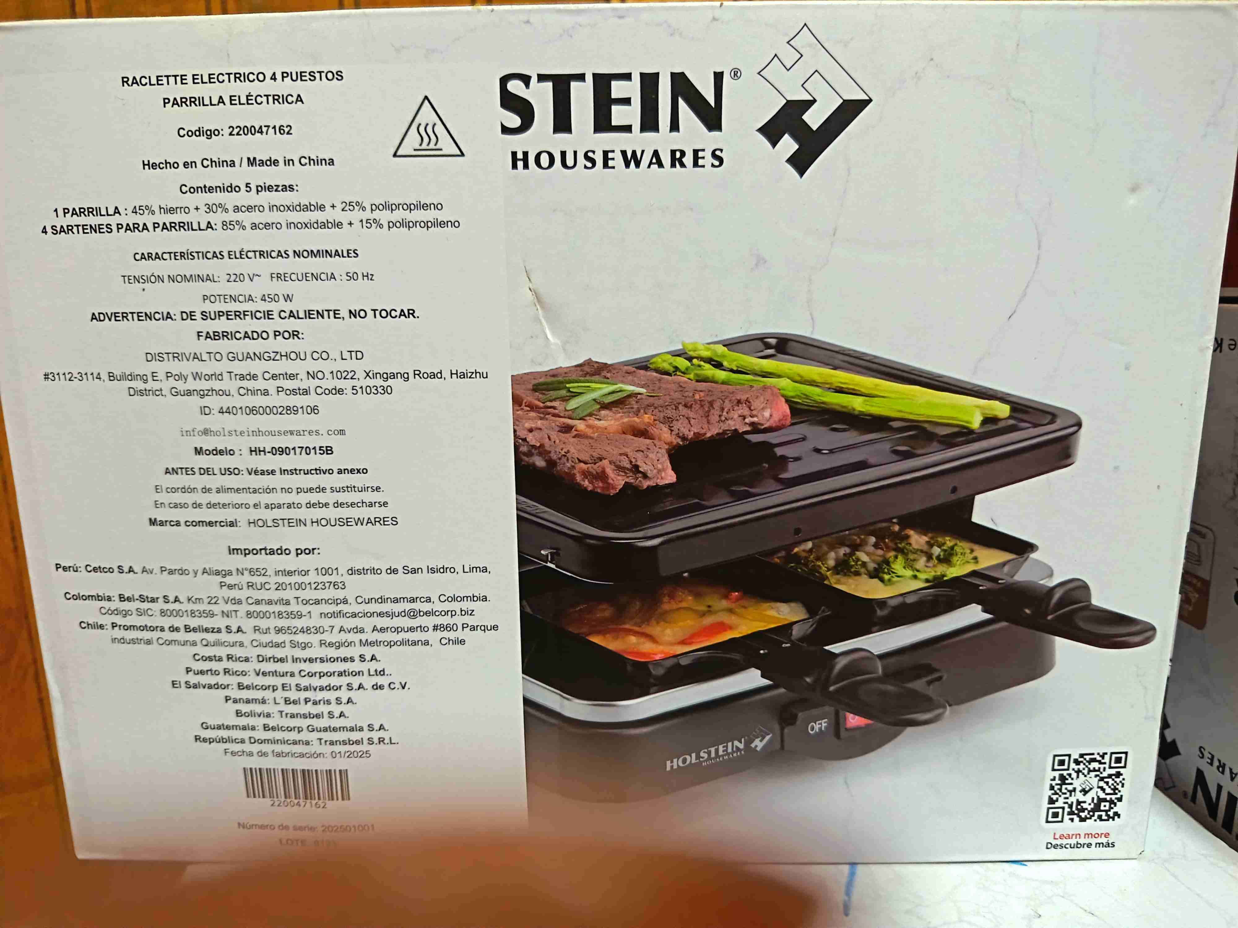 Parrilla eléctrica 4 puestos Stein - miniatura 1